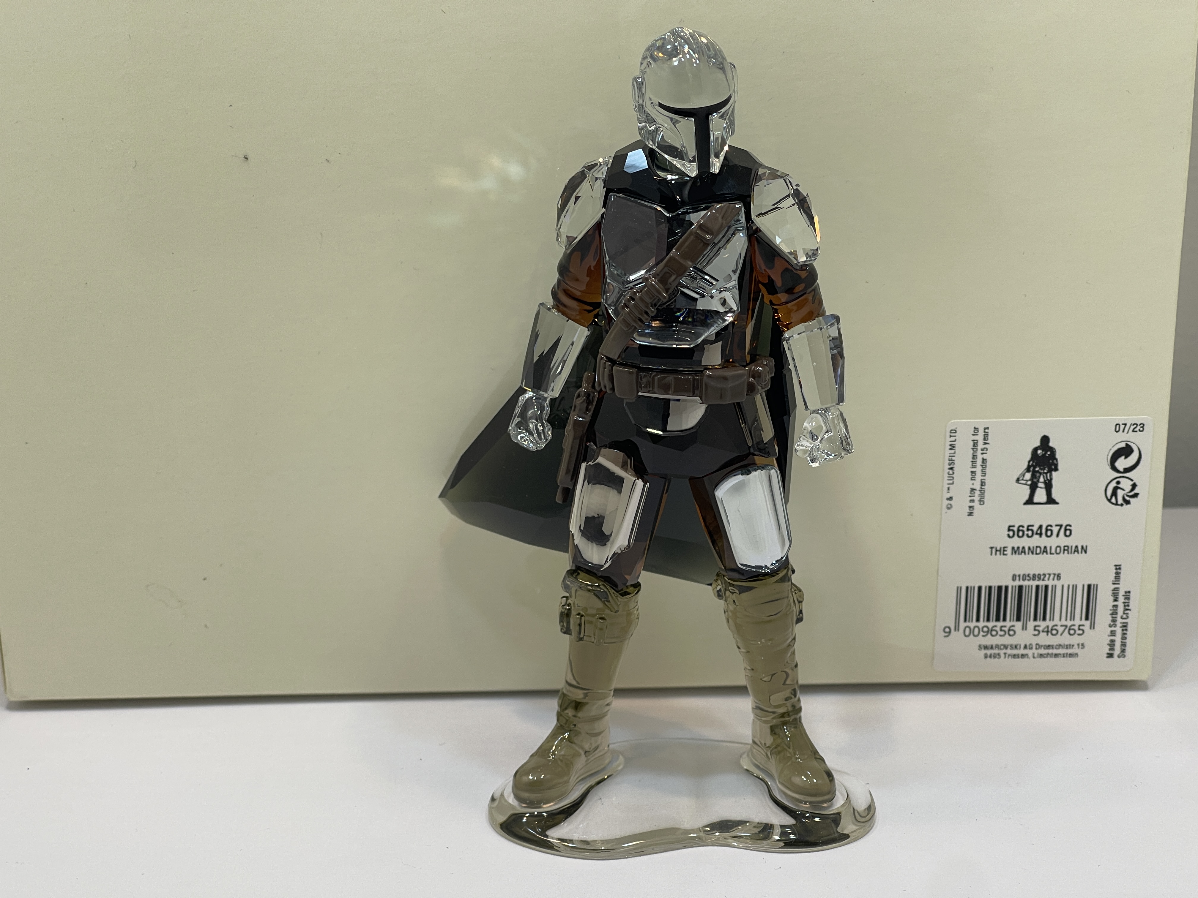  Swarovski Figur 5654676 Star wars Der Mandalorian 12,3 cm + ovp & Zertifikat Top Zustand  