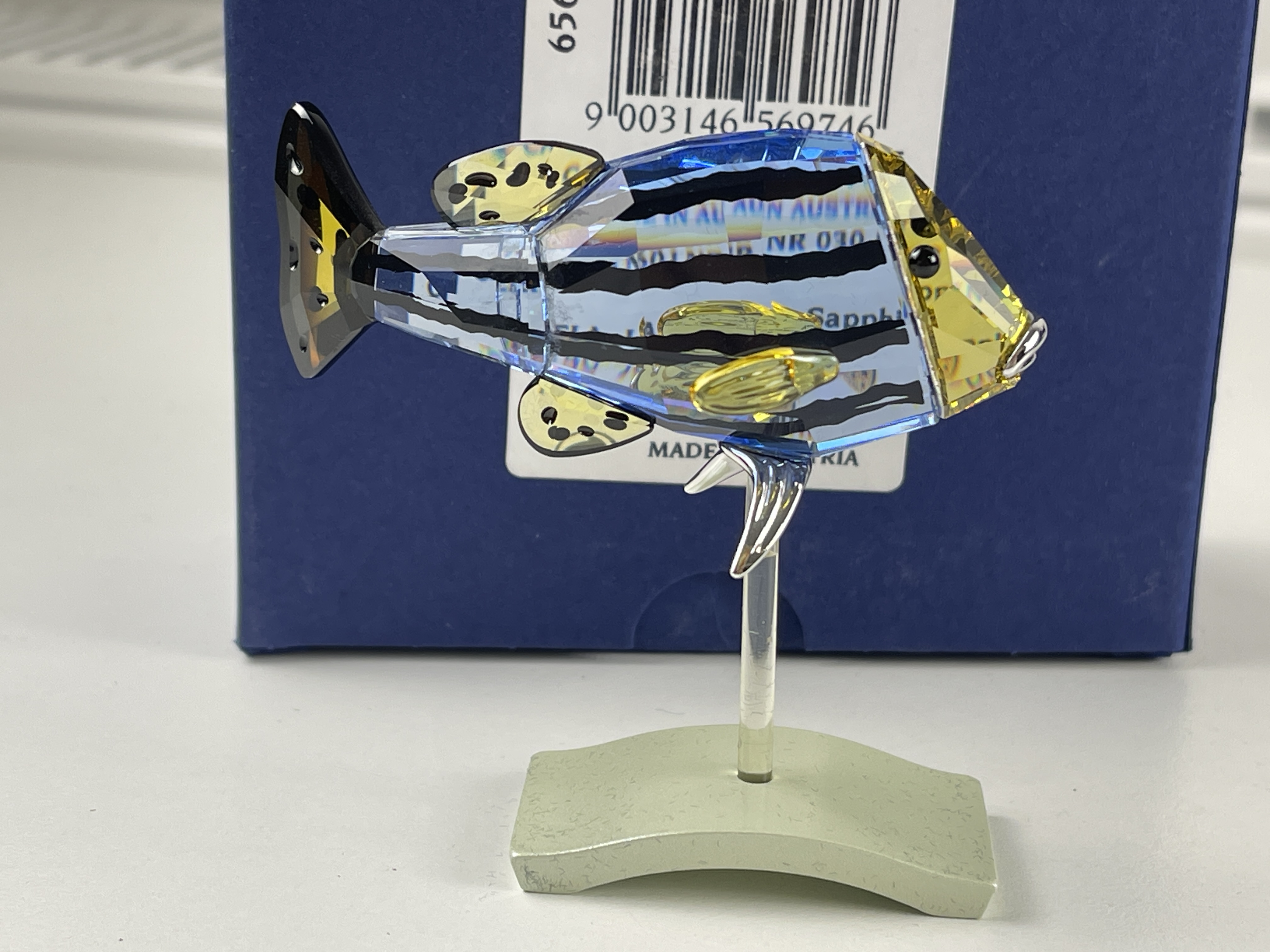  Swarovski Figur Kristall 656974 Paradise Fisch 7,2 x 7,5 cm. Top Zustand + OVP & Zertifikat  