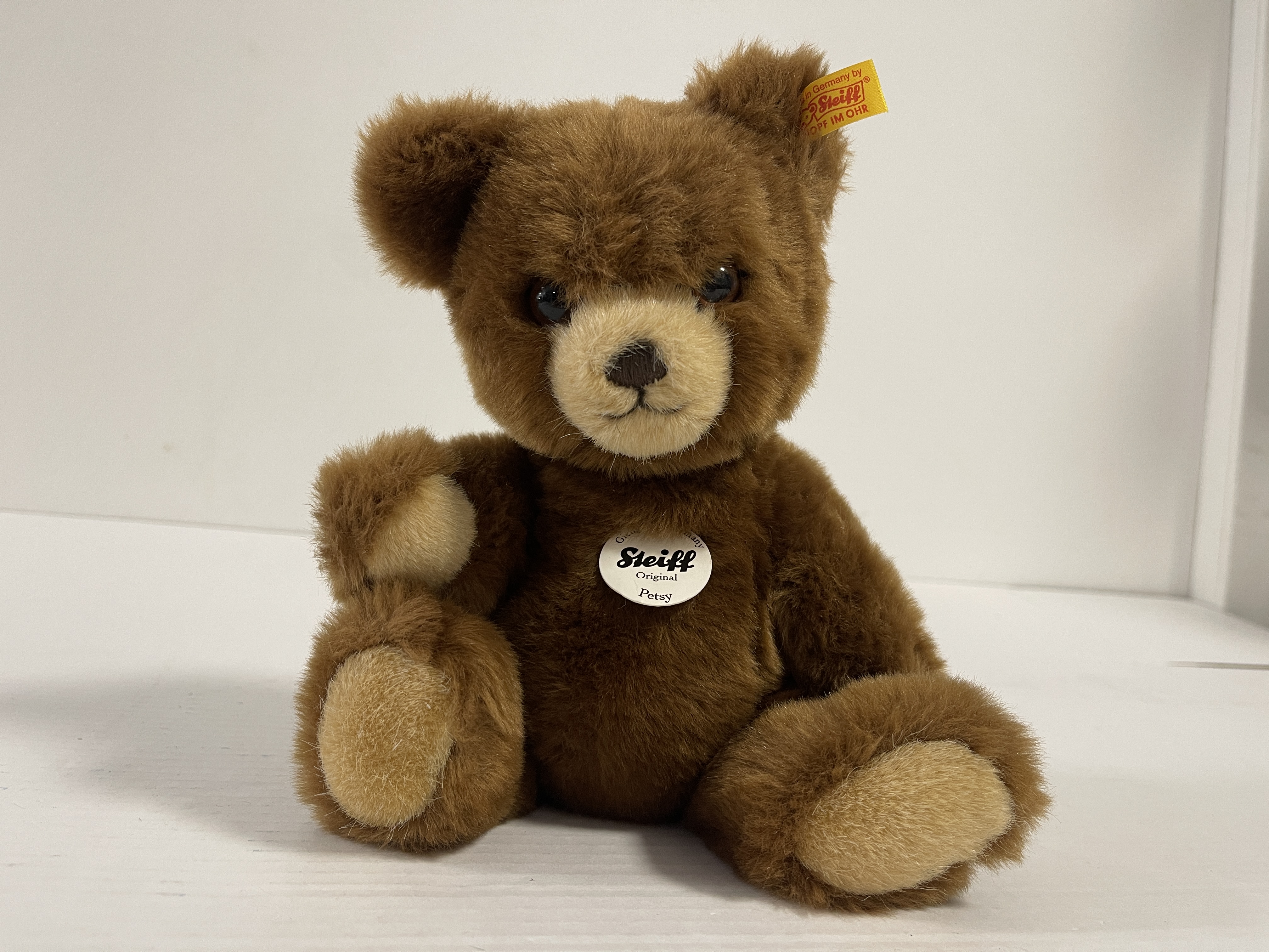 Steiff Tier 012556 Teddy Bär Petsy 26 cm. Top Zustand  