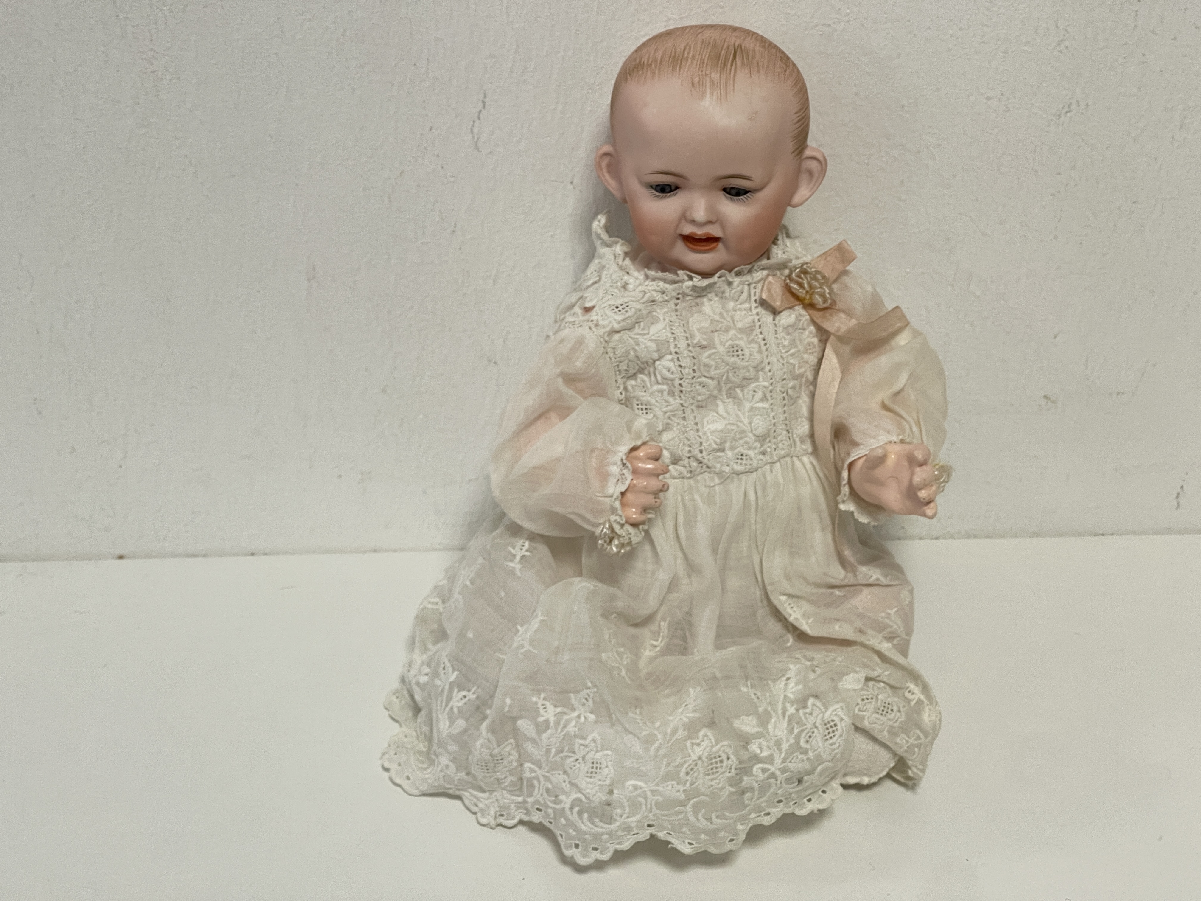 Künstlerpuppe alte Sammler Puppe mit 2 Gesichter 26 cm Zustand siehe Fotos     