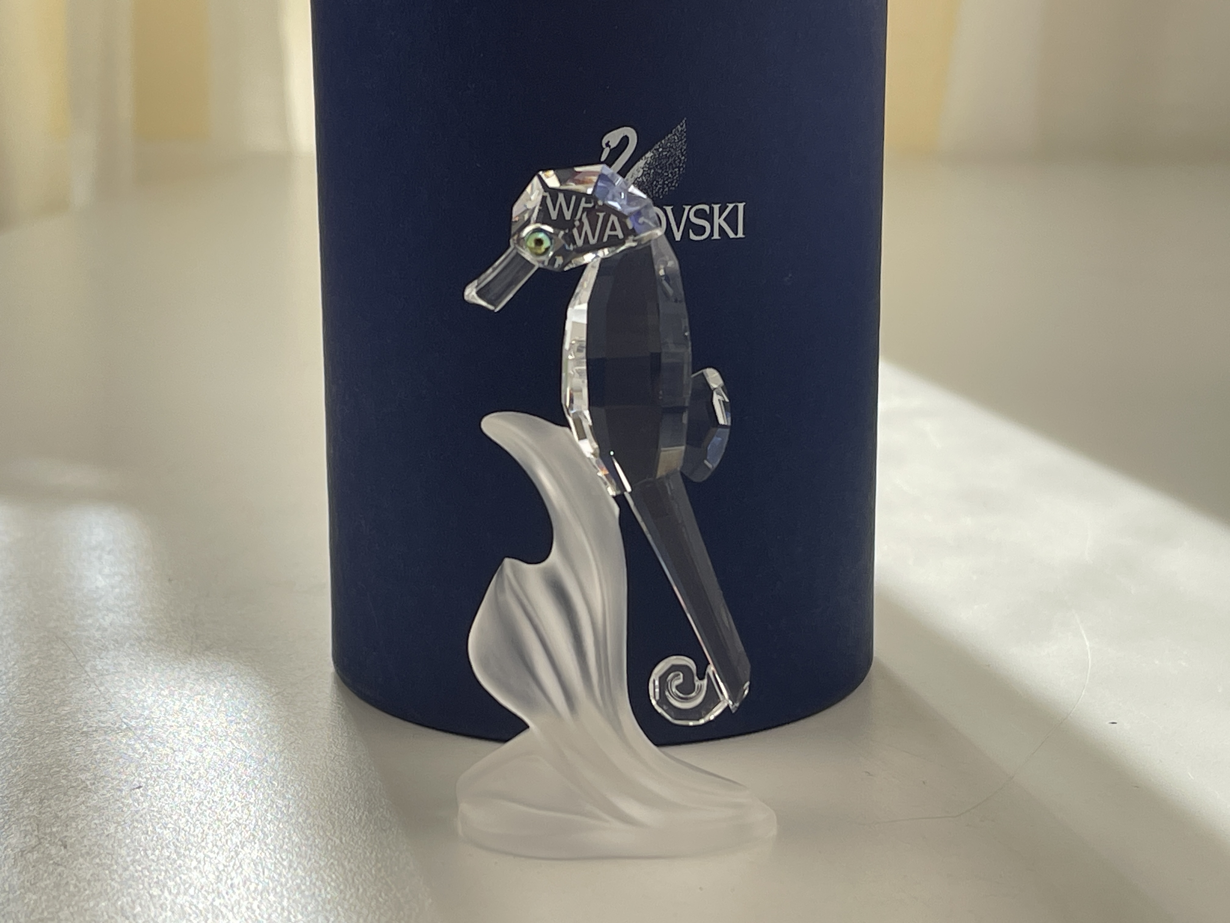 Swarovski Figur 168683 Seepferdchen 8,2 cm. Mit Ovp & Zertifikat. Top Zustand    