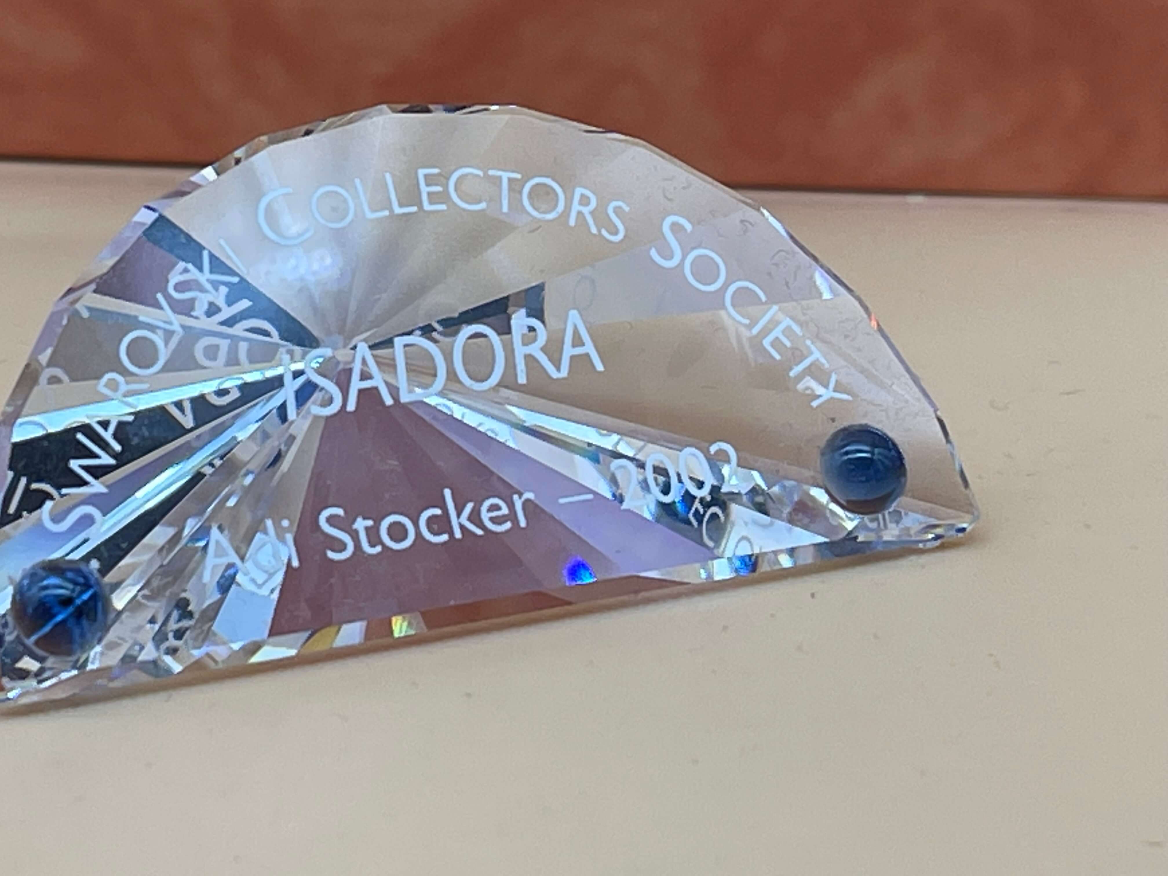 Swarovski Kristall Figur Schild Isadora. Top Zustand.