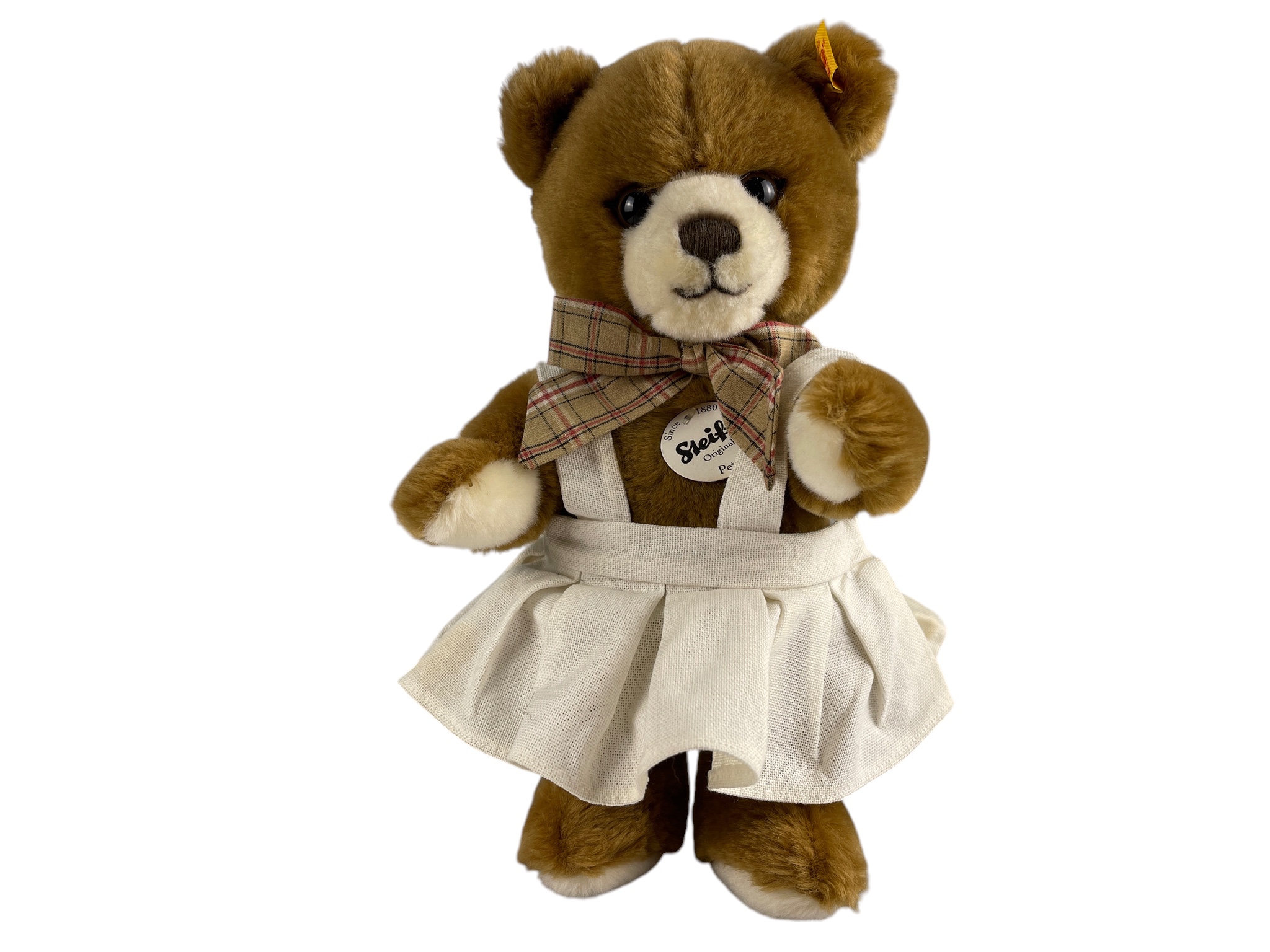 Steiff Tier Teddy Bär 012402 Petsy 28 cm. leicht schmutzig 