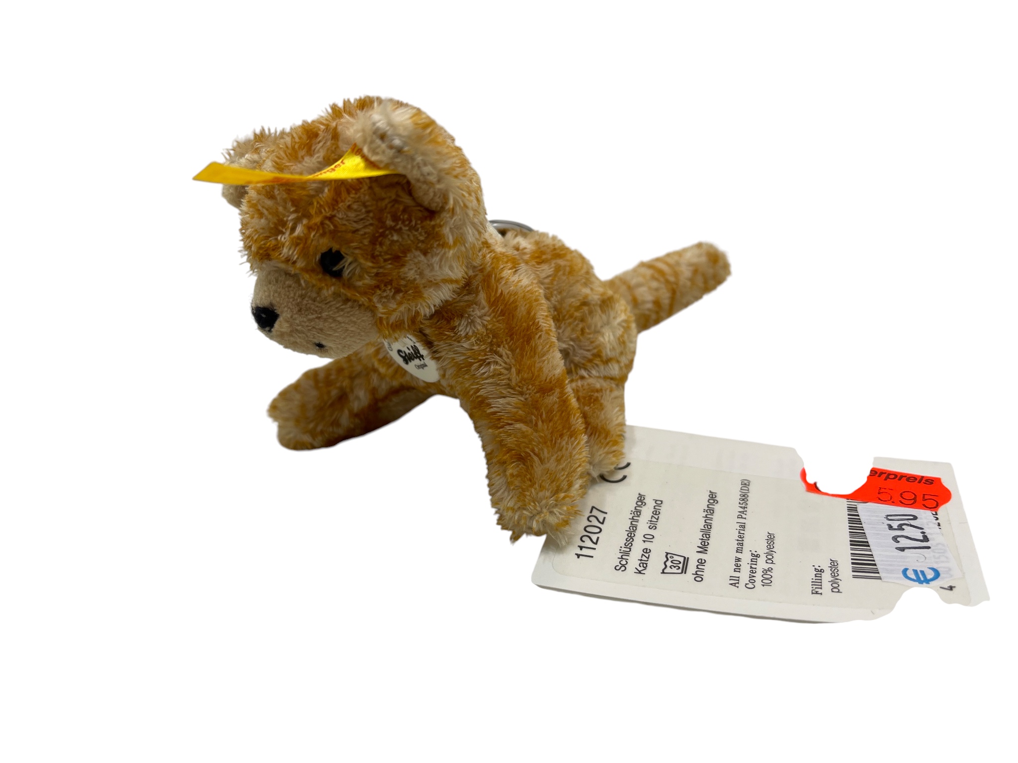 Steiff Tier 112027 Schlüsselanhänger Katze 10 cm - Top Zustand