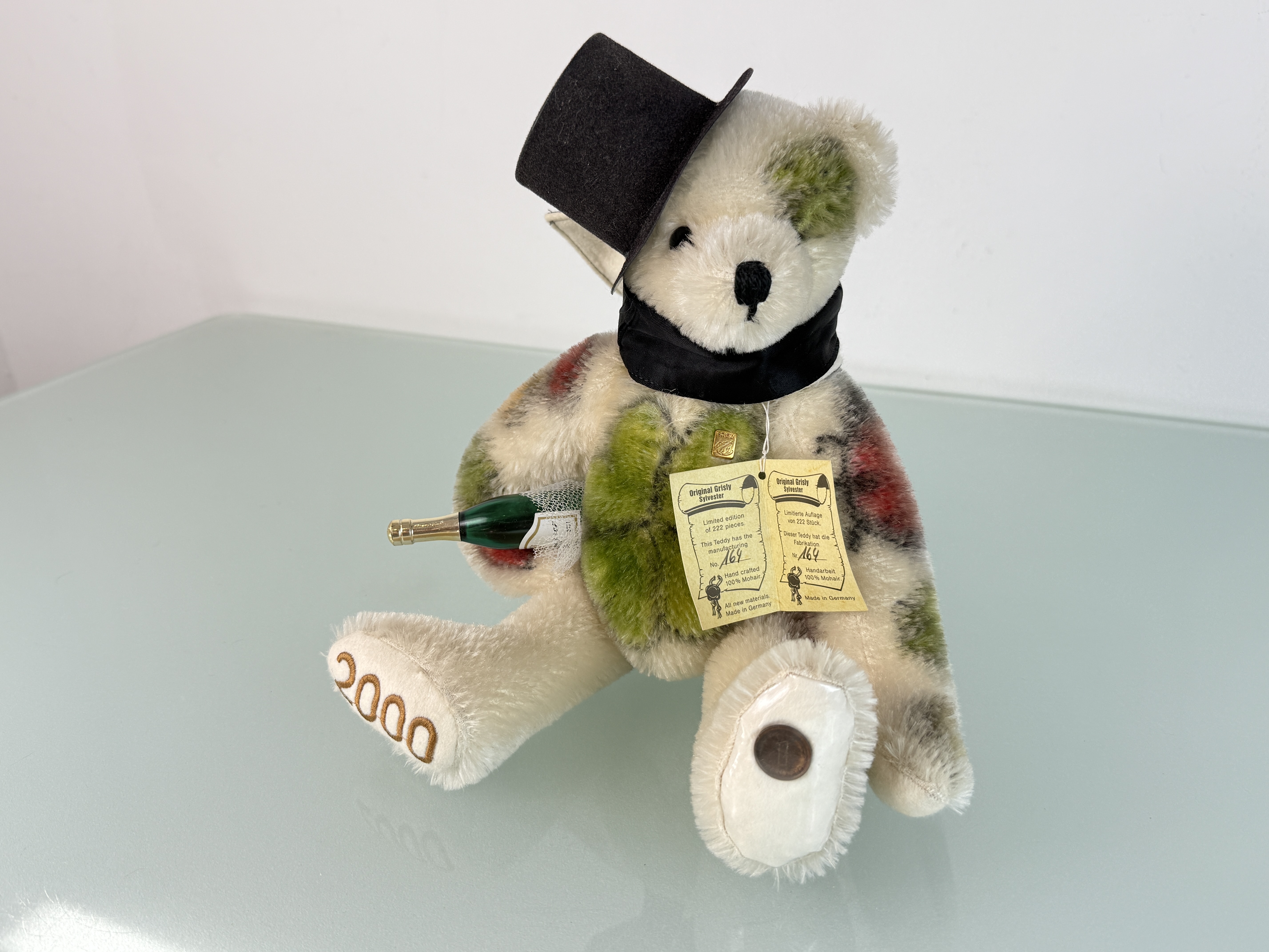 Künstlerbär Teddybär Grisly 35 cm. Nichtraucherhaushalt - Top Zustand.  