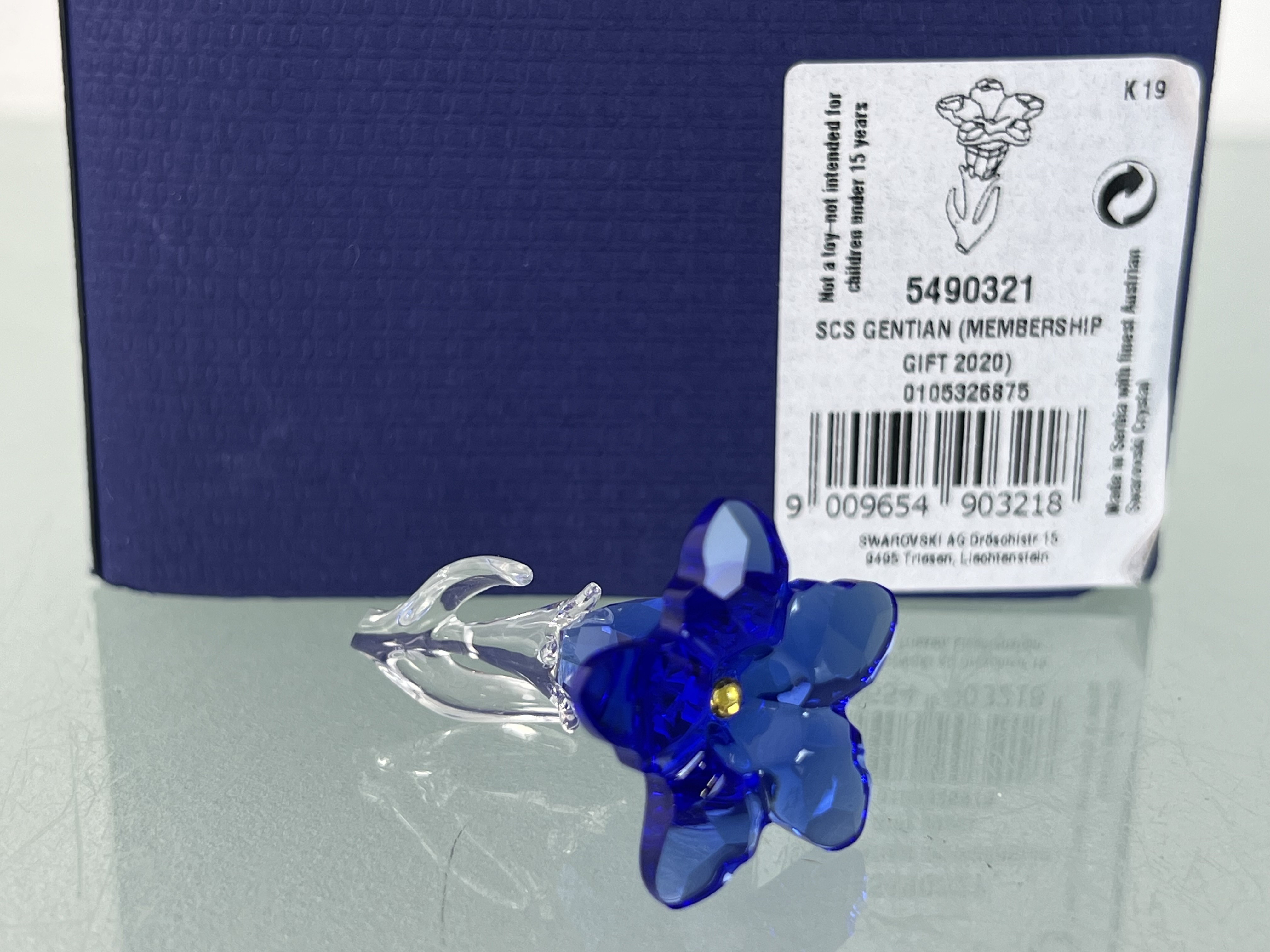 Swarovski Figur 5490321 Enzian Blume 4,8 cm. Ovp - Top Zustand 