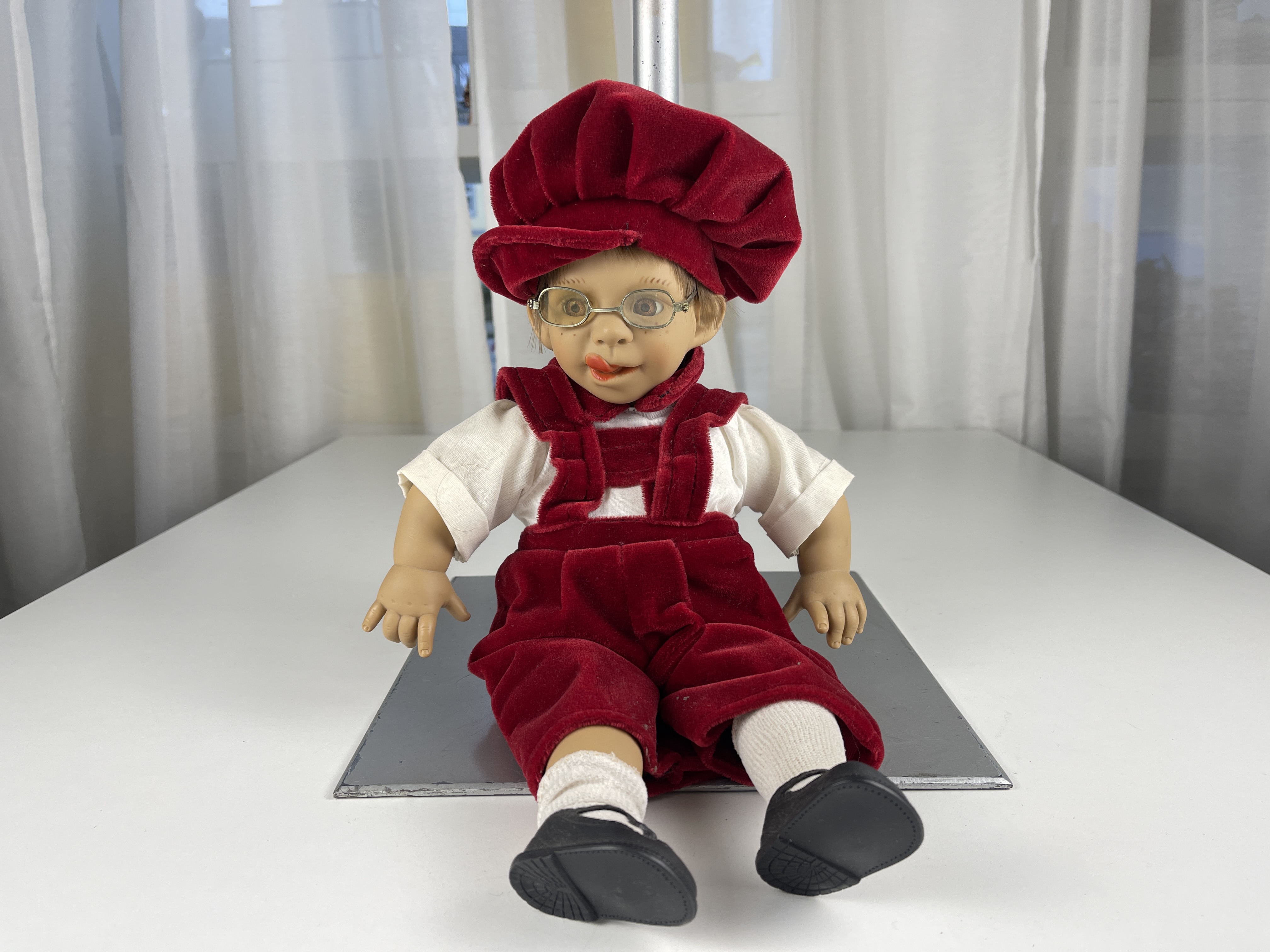  Sammler Puppe Vinyl Puppe 36 cm Top Zustand 