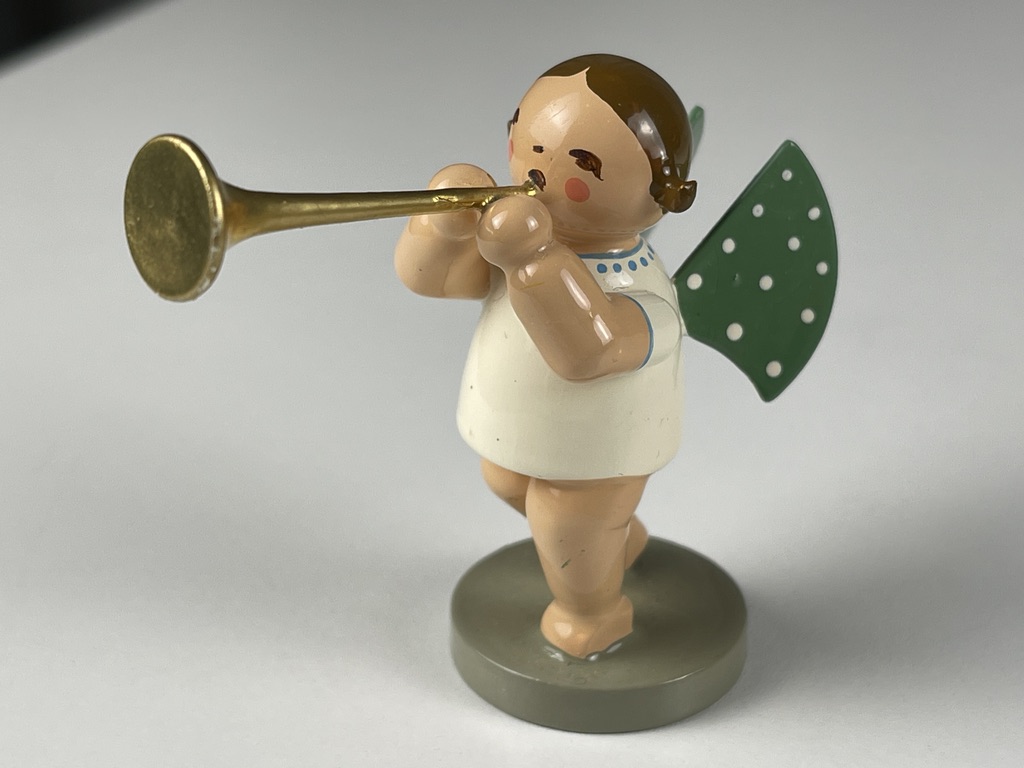 Erzgebirge Wendt und Kühn Figur Engel 6 cm. Zustand siehe Fotos 