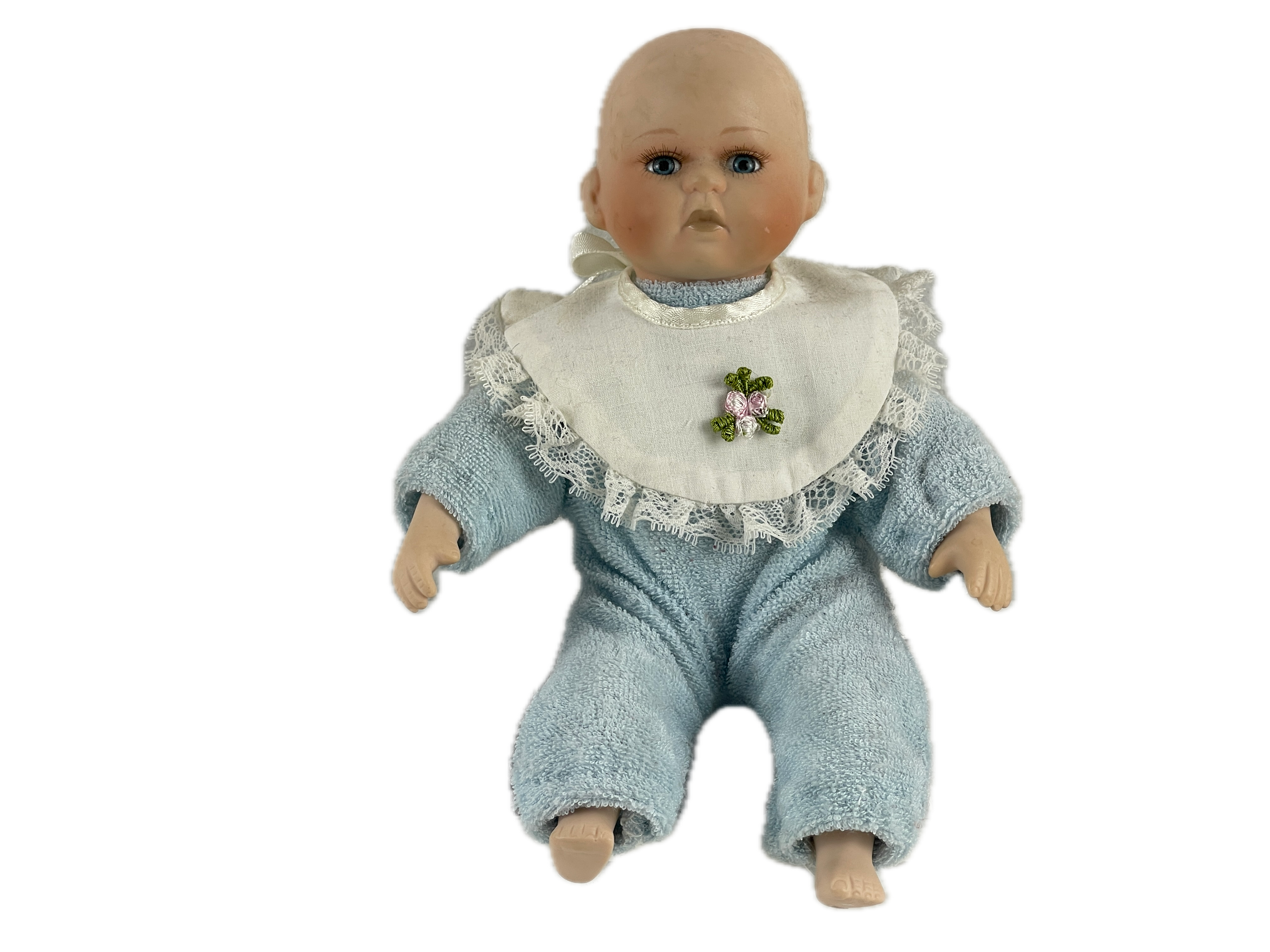 Künstlerpuppe Porzellan Puppe 15 cm. Top Zustand  