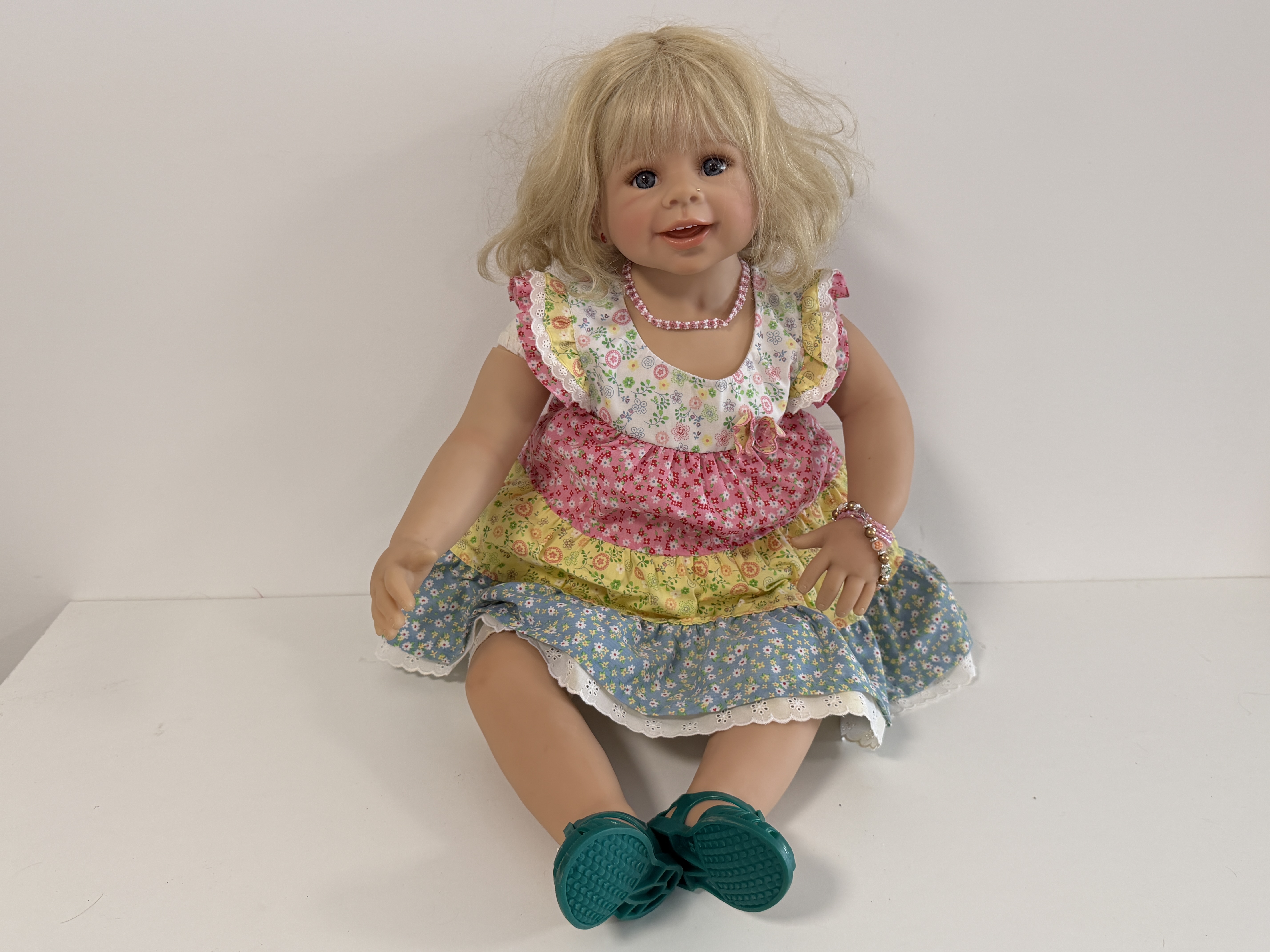 Künstlerpuppe Puppe Monika Levenig Vinyl Puppe 87 cm. Leicht Schmutzig 