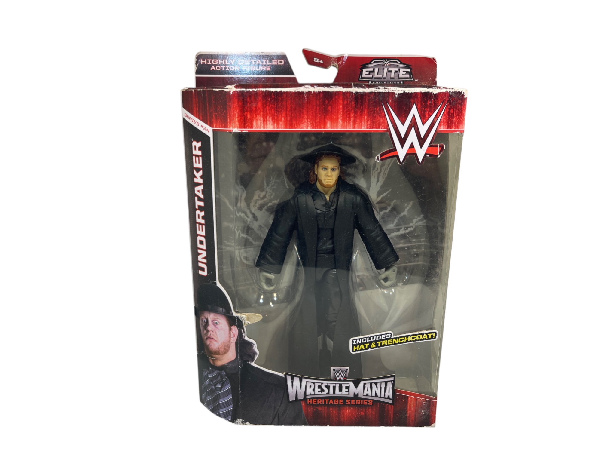 WWE Wrestle Mania  Figur Undertaker ca. 20 cm & OVP - Top Zustand    