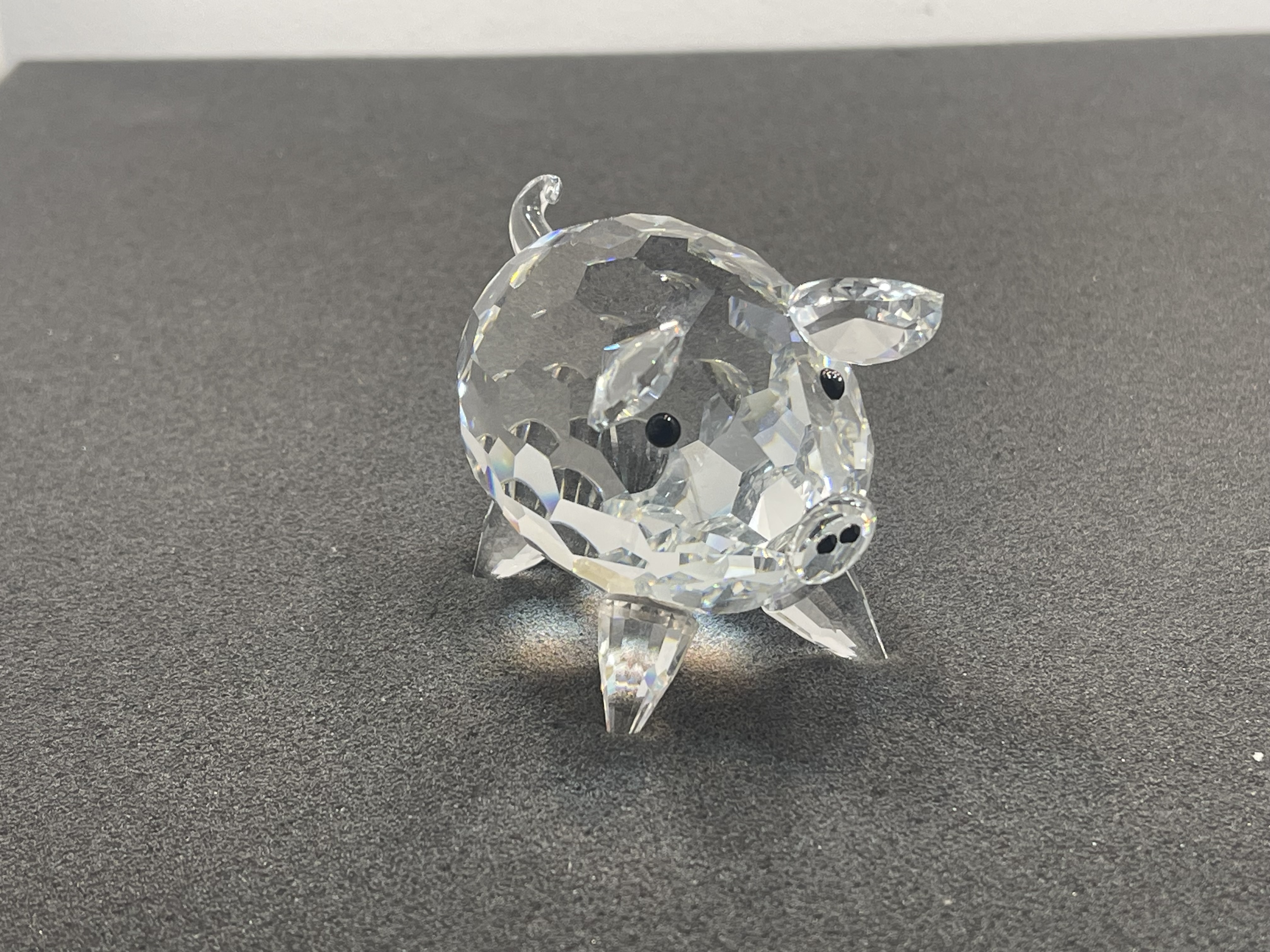 Swarovski Figur Kristall 011846 Schwein Groß 7,5 cm. Top Zustand 