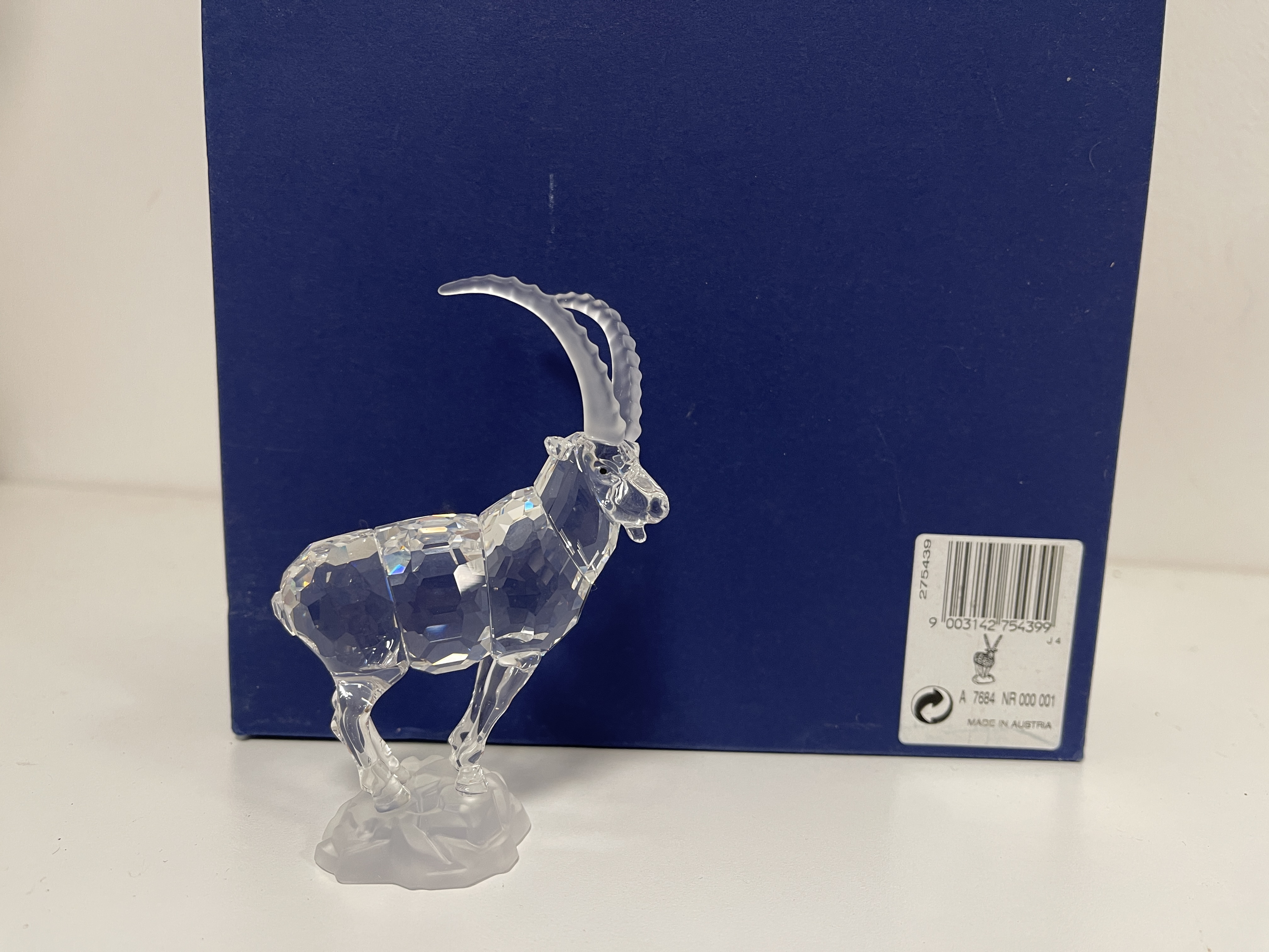 Swarovski Figur 275439 Steinbock 10,2 cm. - Ovp & Zertifikat - Top Zustand.  