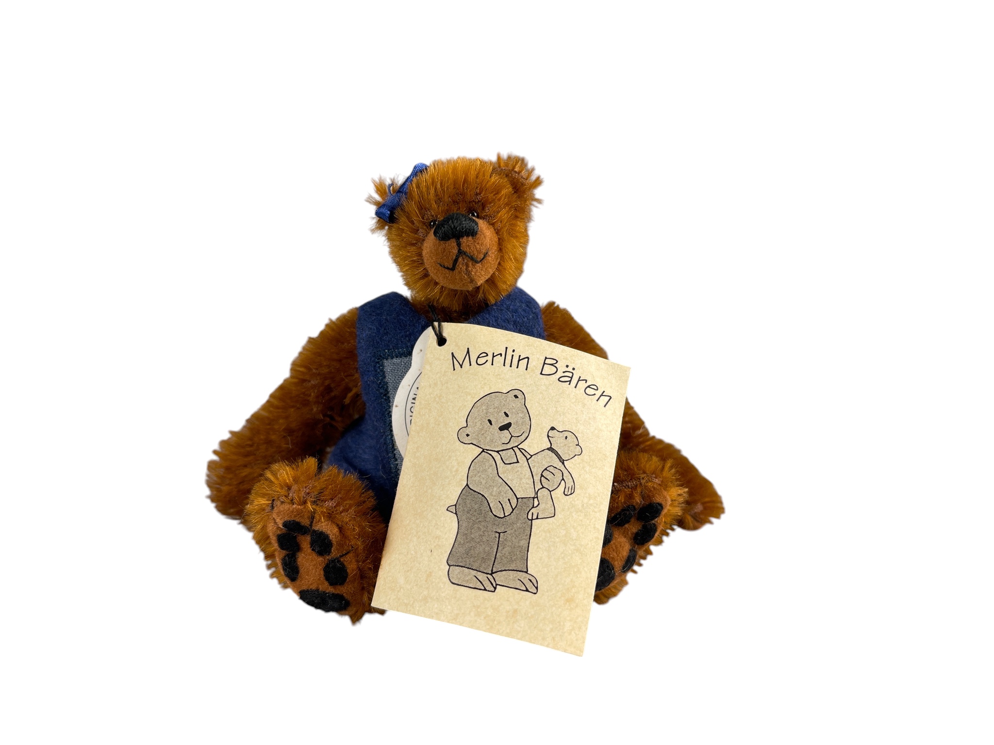 Künstlerbär Teddybär  Merlin Bären 10,5 cm. Top Zustand  