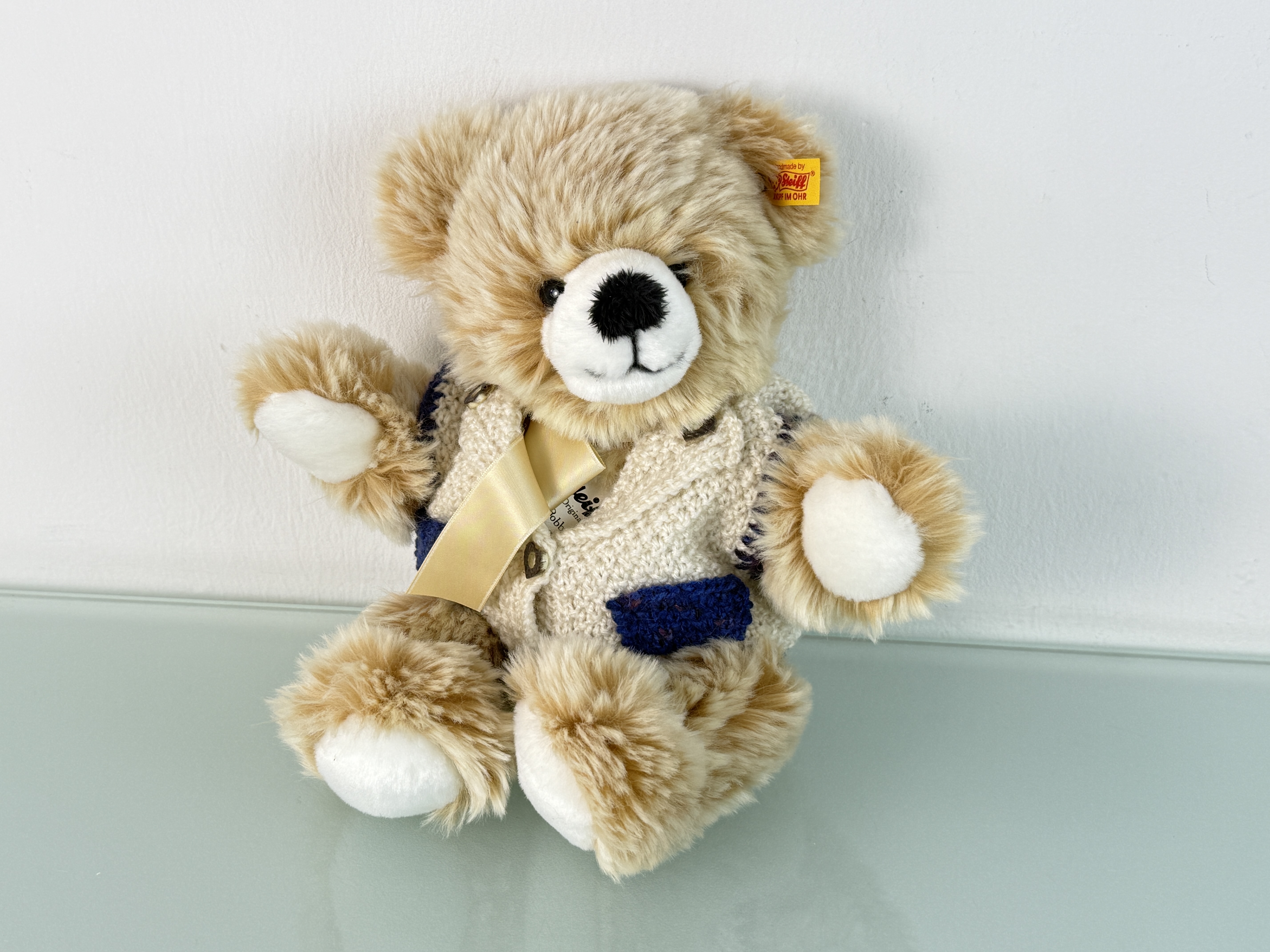 Steiff Tier TeddyBär 013508 Bobby 32 cm. Top Zustand