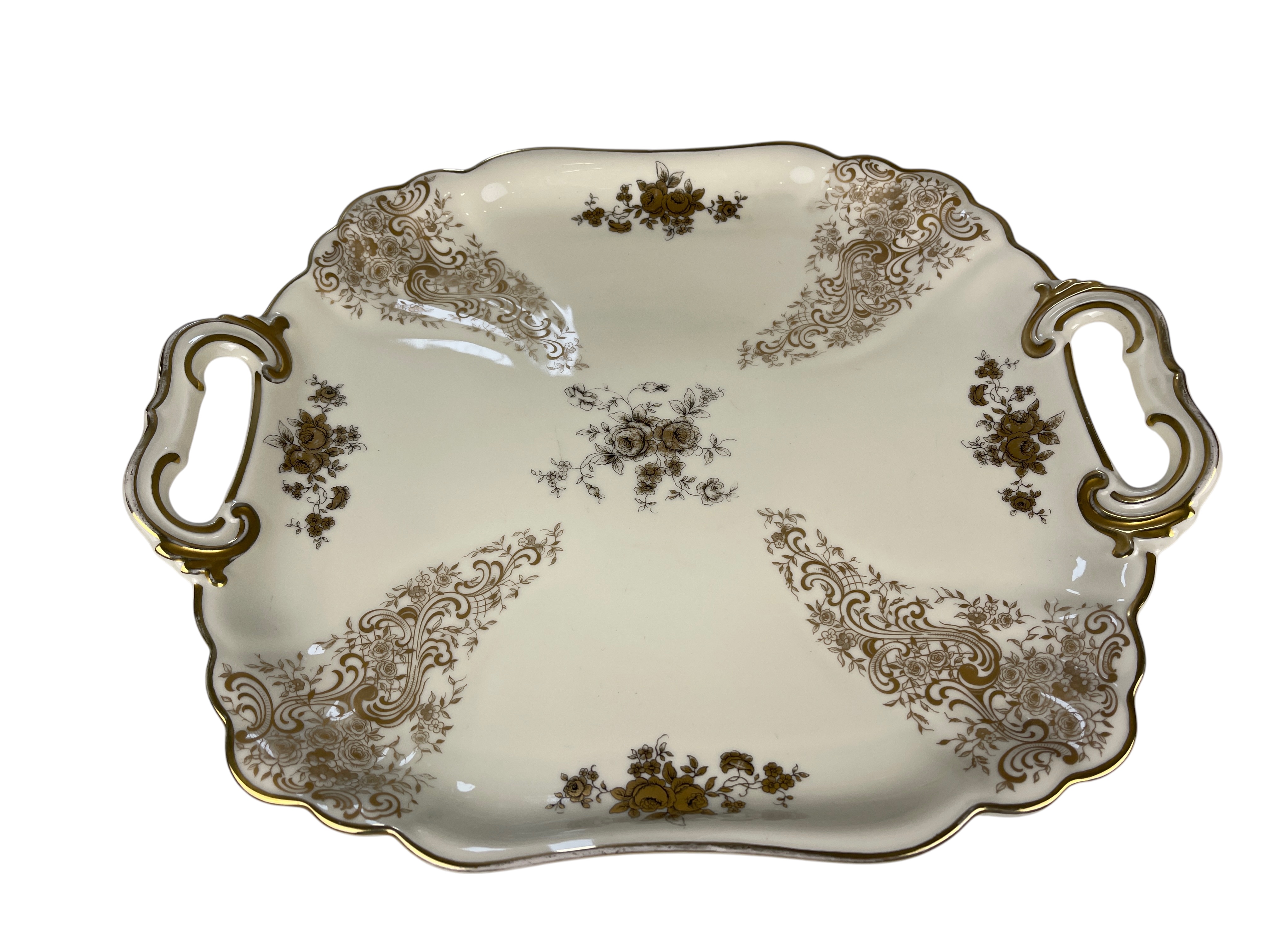 Weimar Porzellan Servierplatte 36 x 30 cm. Top Zustand