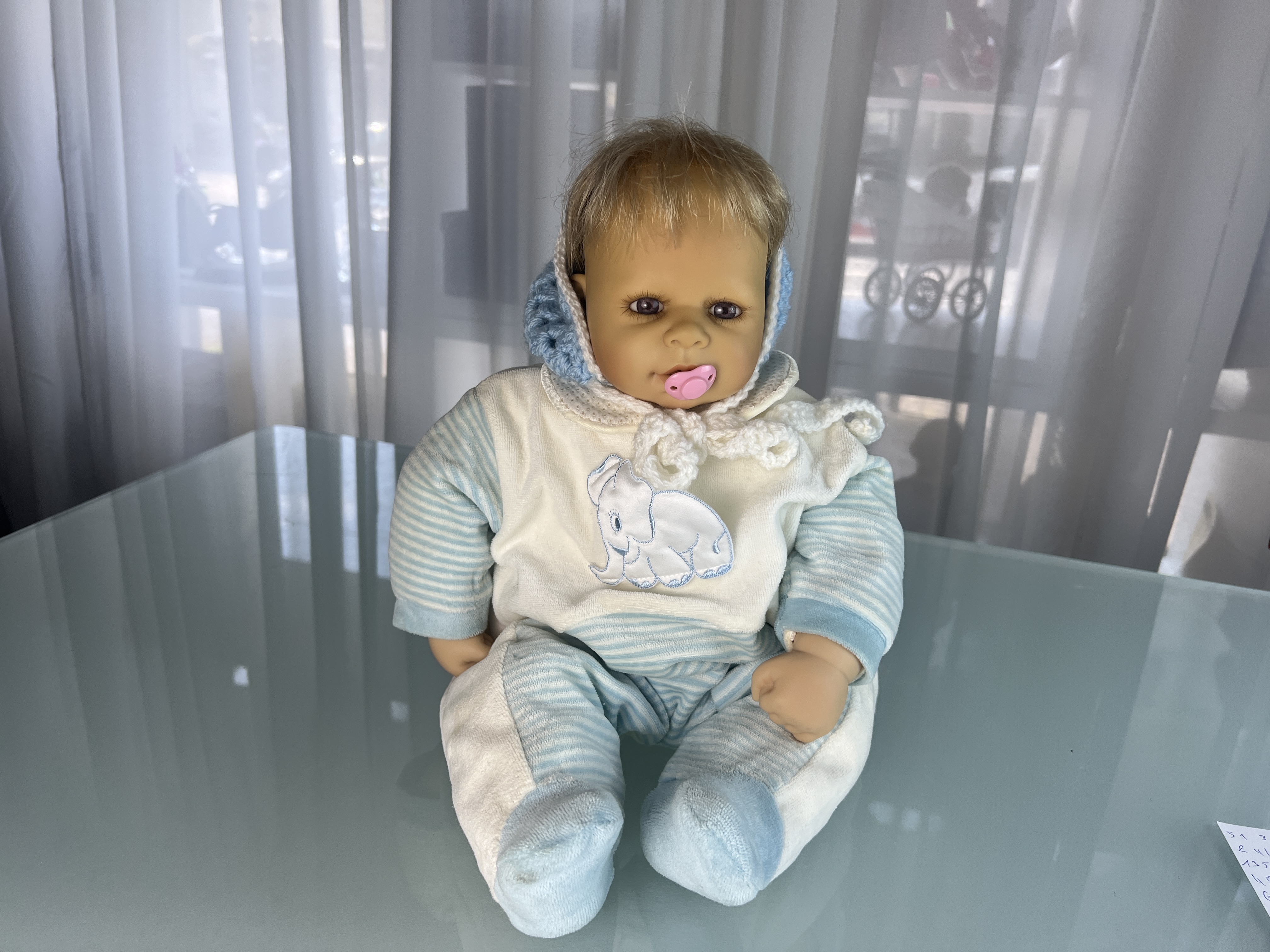 Künstlerpuppe Zapf Vinyl Puppe 48 cm Top Zustand  
