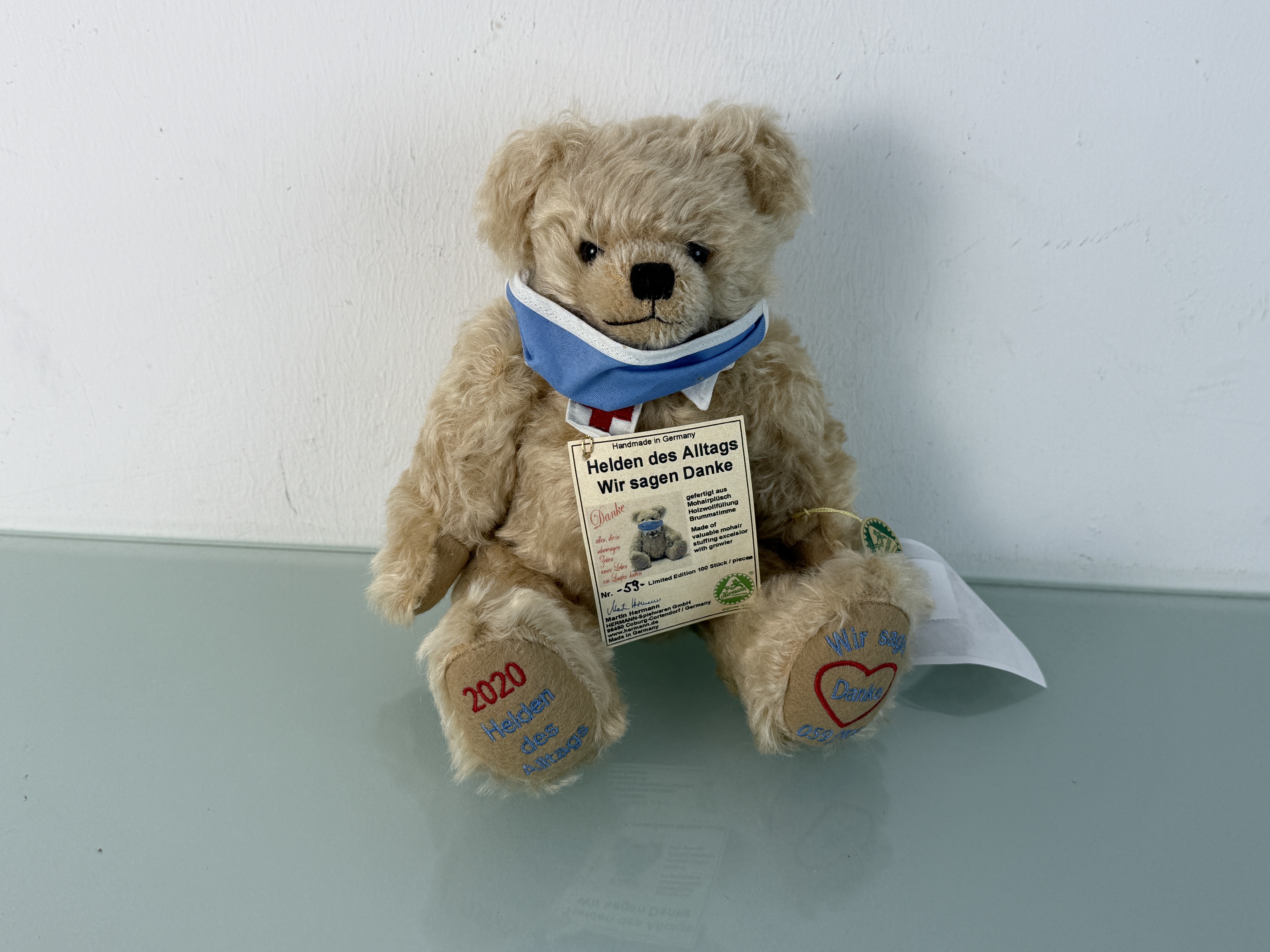 Hermann Teddy Bär 32 cm Top Zustand  Nichtraucherhaushalt