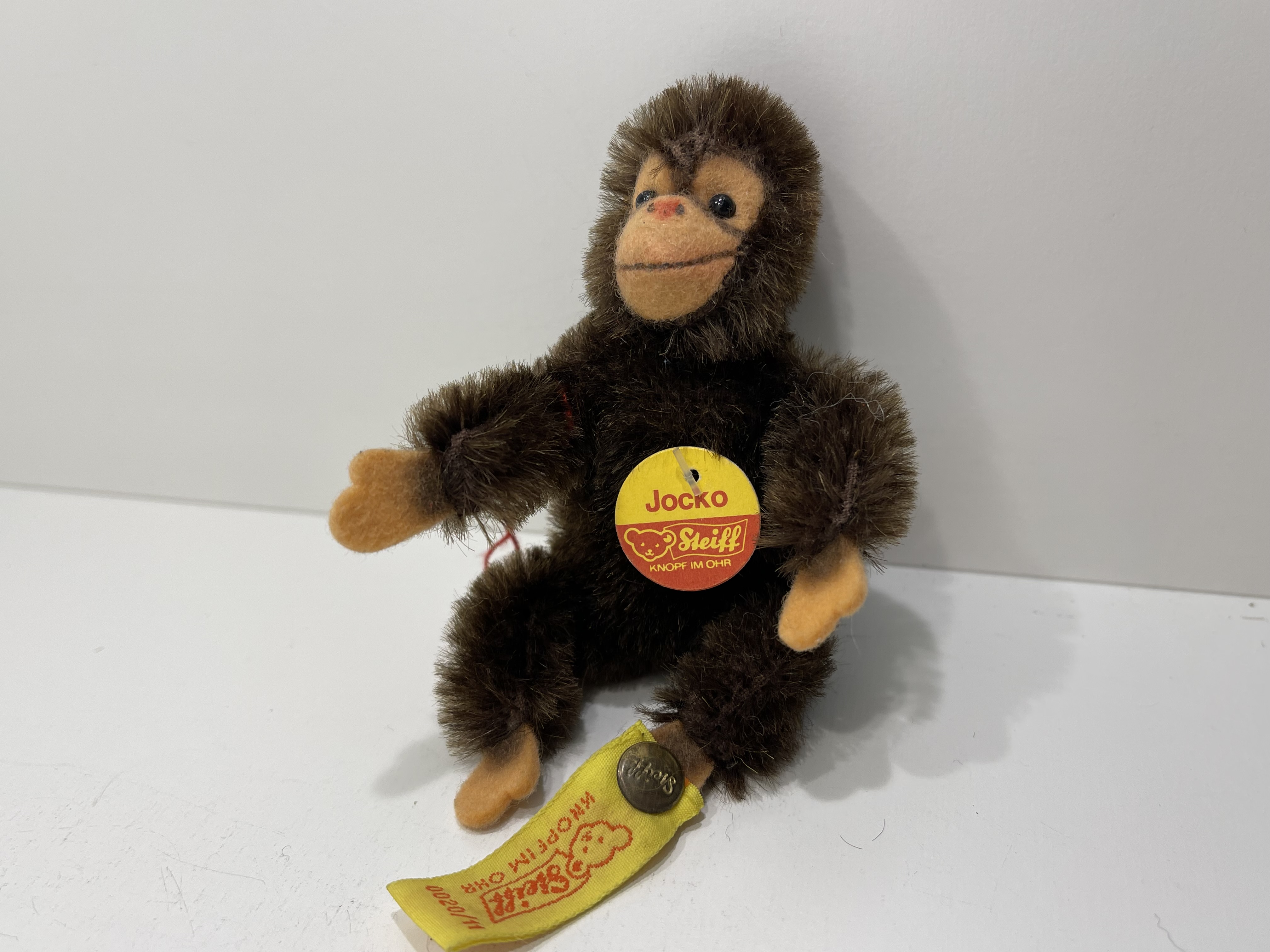 Steiff Tier 0020/11 Affe 11 cm. Top Zustand  
