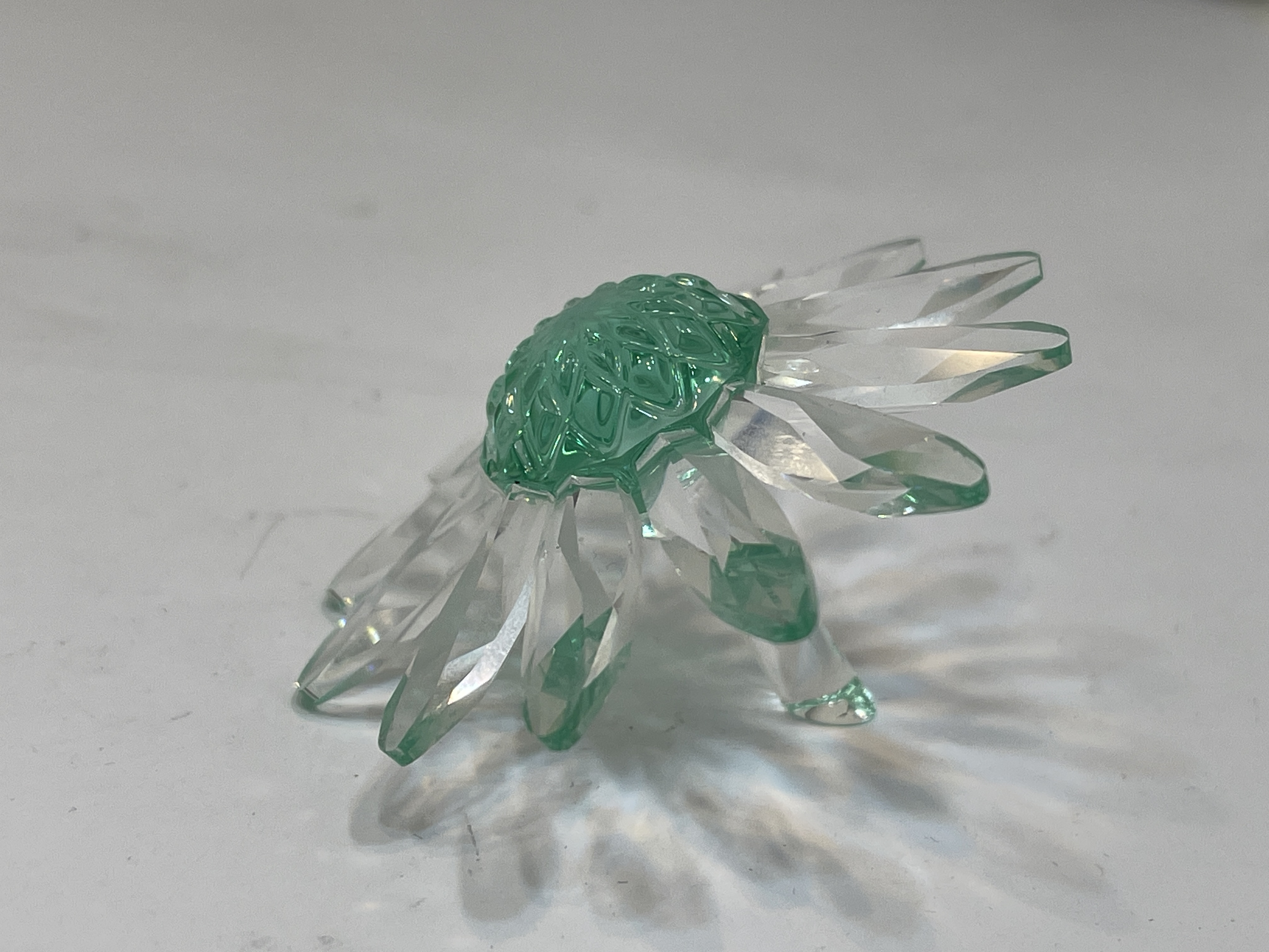 Swarovski Figur Blume Margerite Grün 5 cm Top Zustand.    