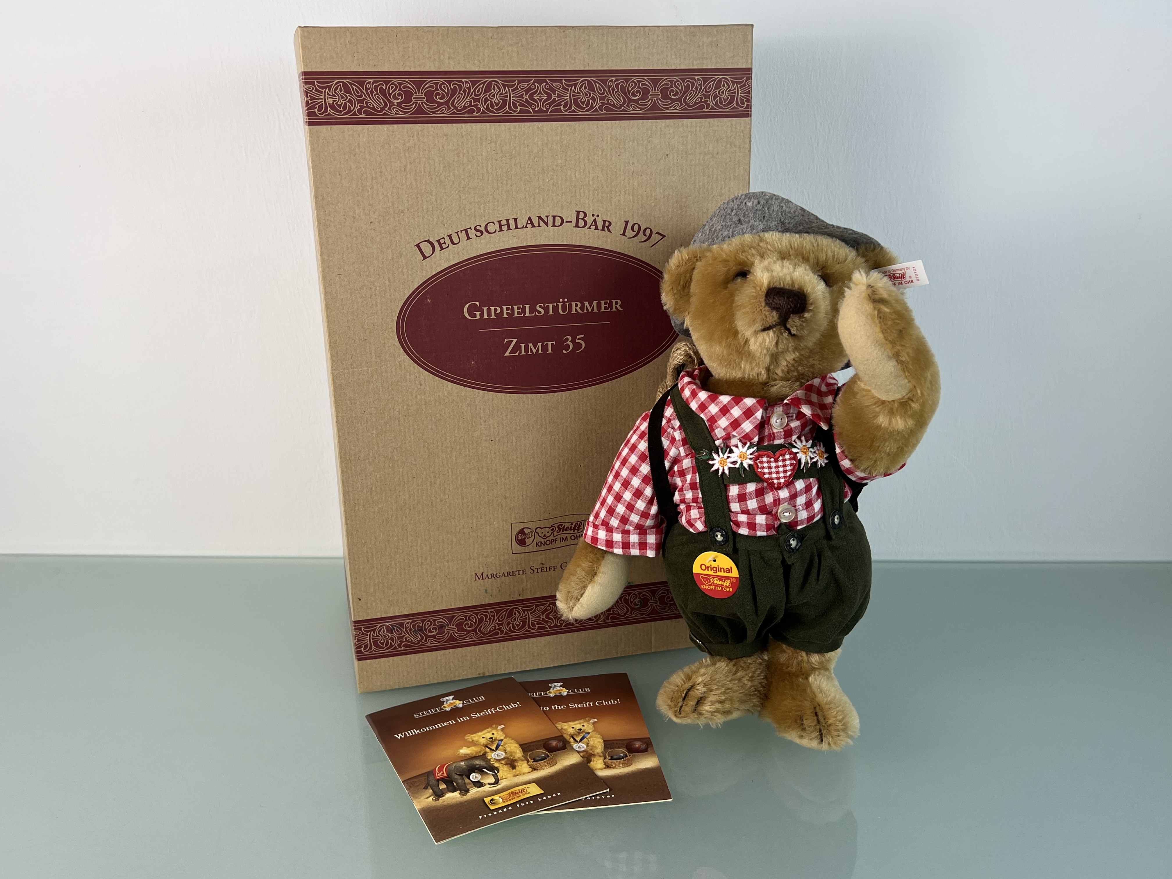 Steiff Tier 670121 Bergsteiger Teddy  SW37075