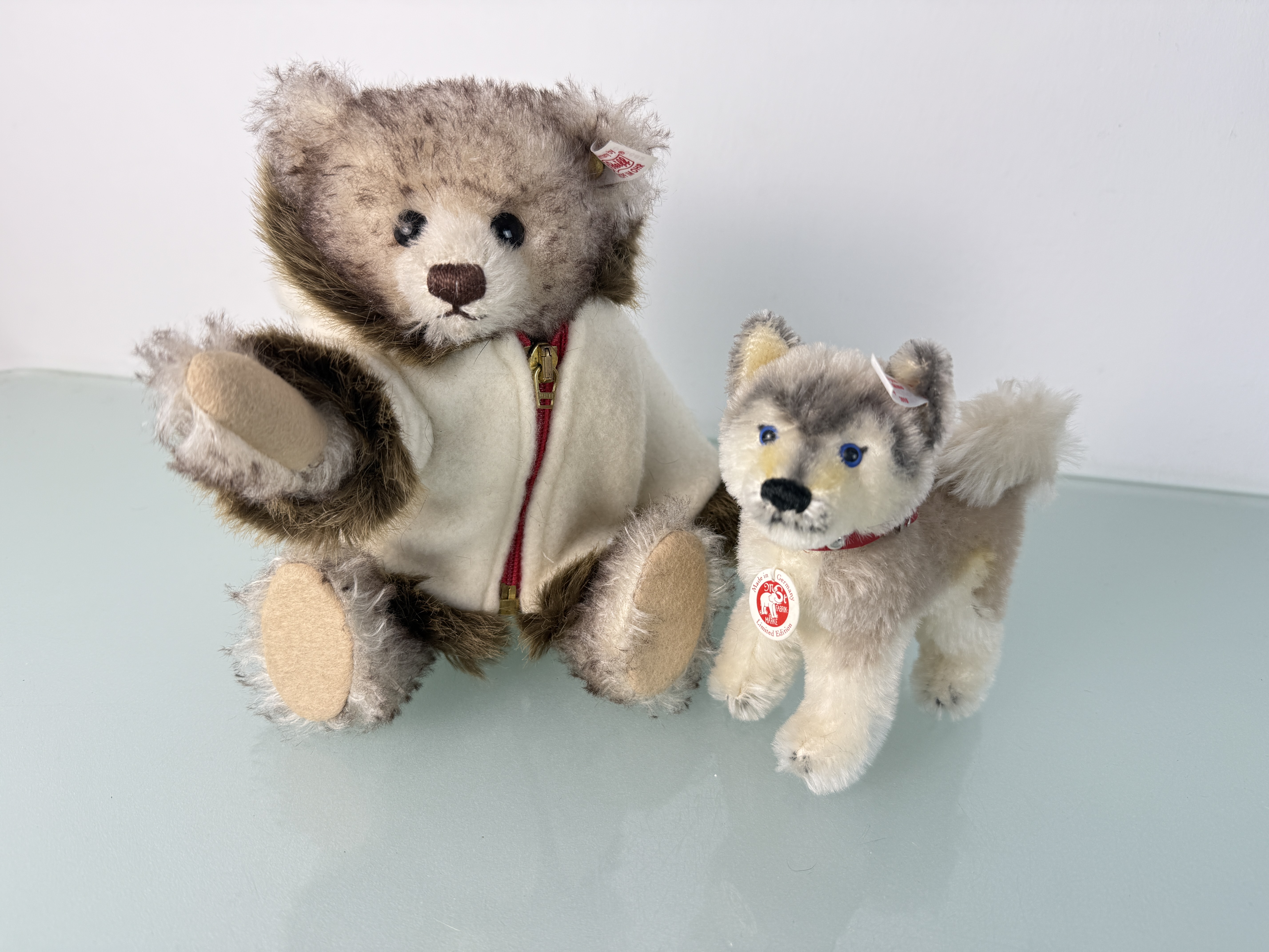 Steiff Tier 036682 Eskimo TeddyBär 25 cm. Top Zustand 
