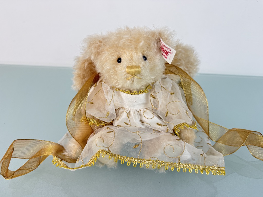 Steiff Tier 037412 Teddy Bär Rauschgoldengel 20 cm Top Zustand.   