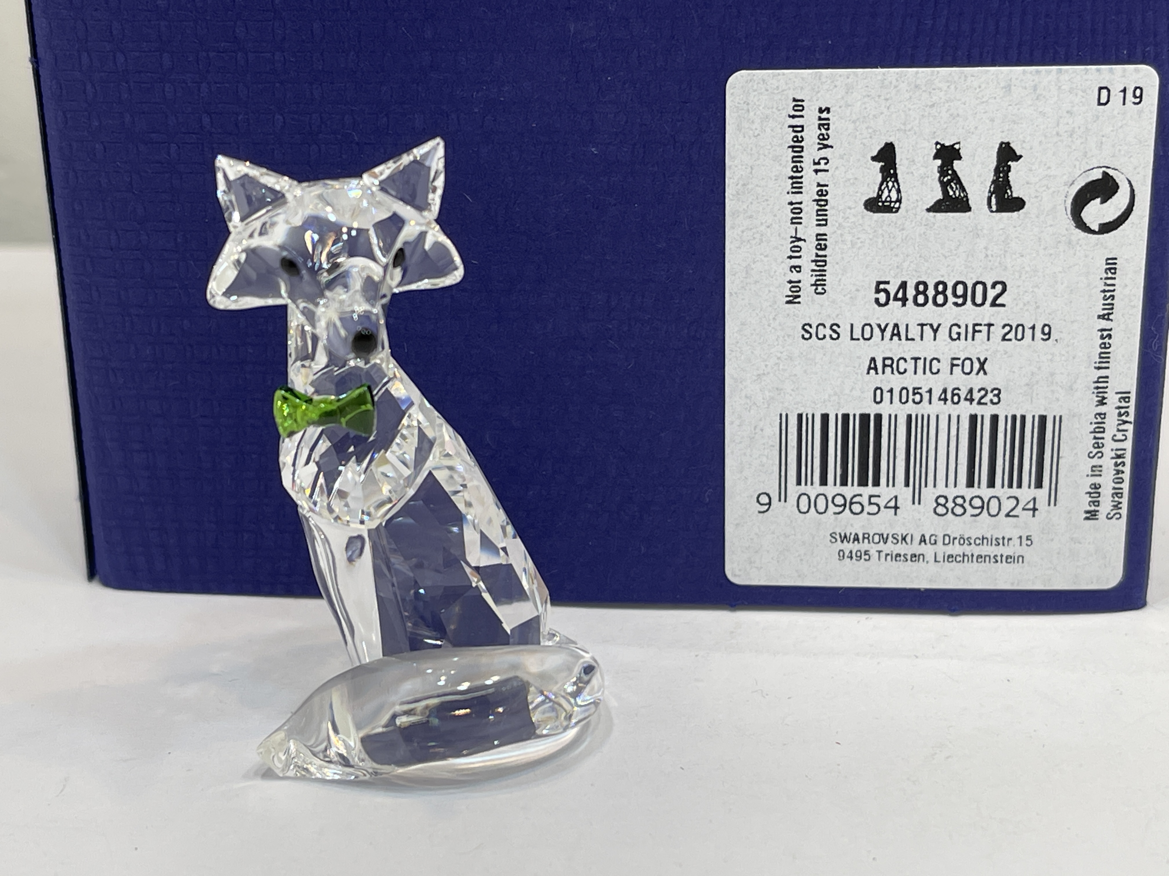 Swarovski Figur 5488902 SCS Polarfuchs 2019 Ovp Zertifikat Top Zustand 