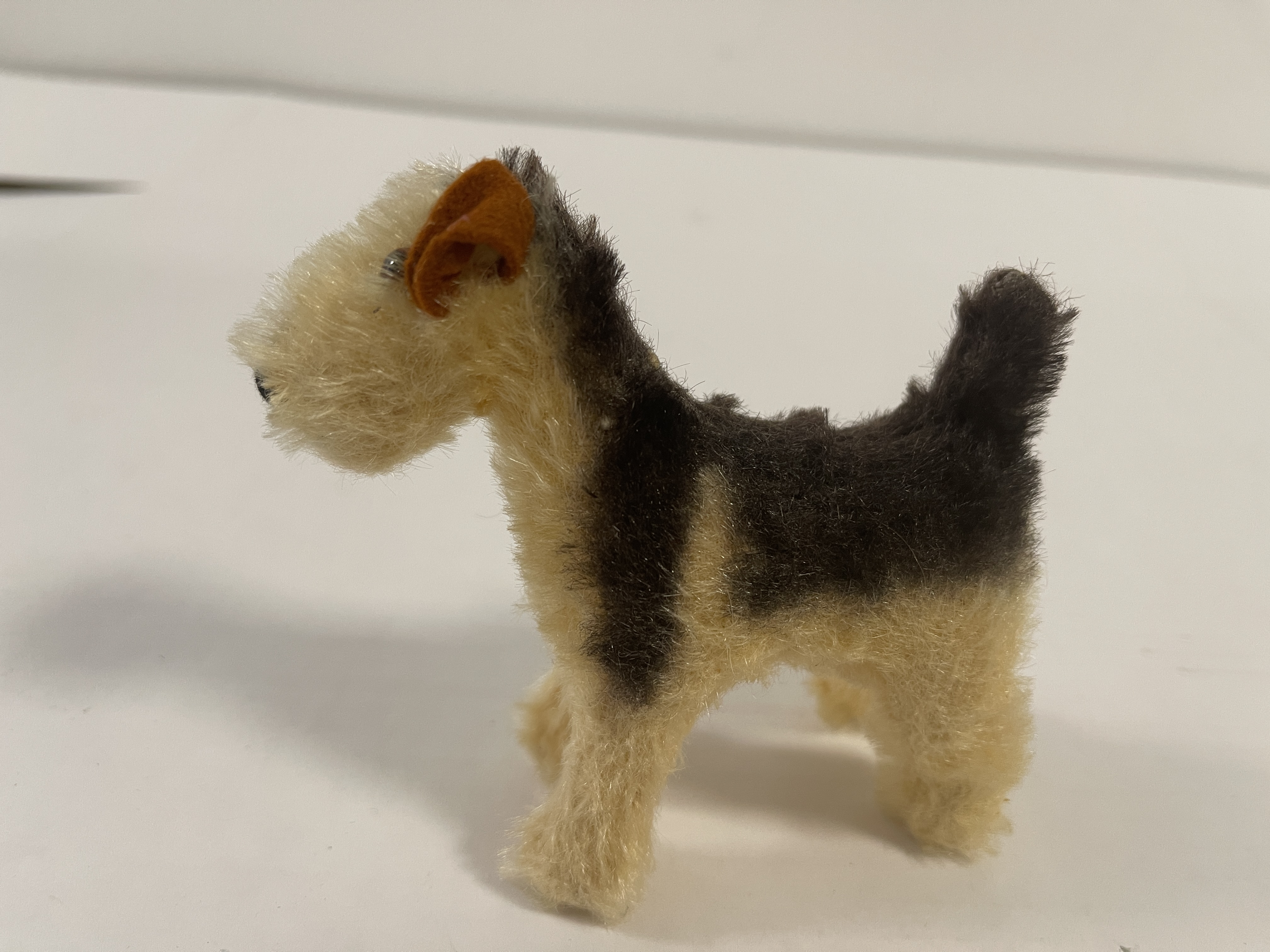 Steiff Tier Hund Terrier 10 x 9 cm Top Zustand