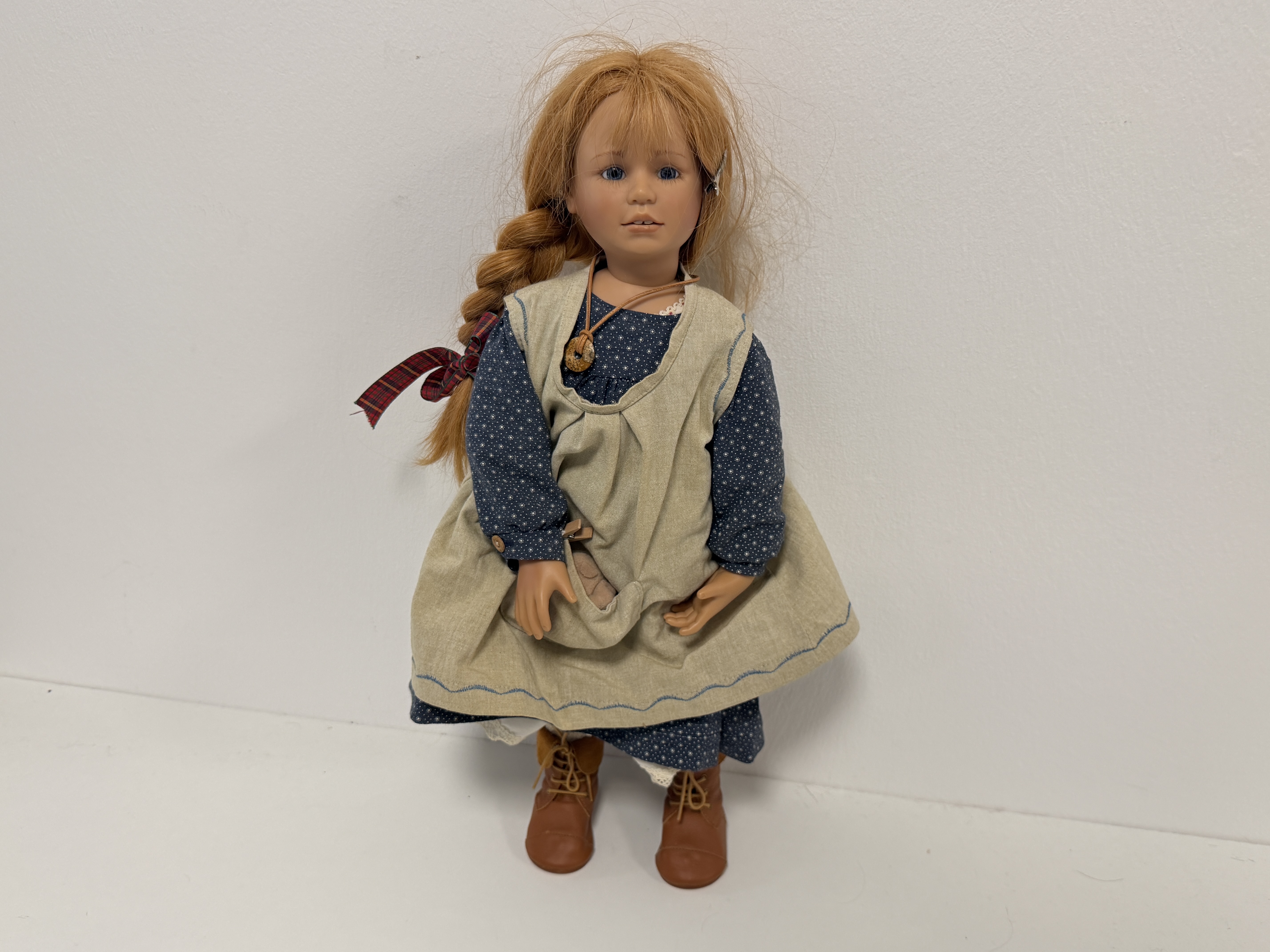Bettina Feigenspan Hirsch Künstlerpuppe Vinyl Puppe 53 cm. Top Zustand 