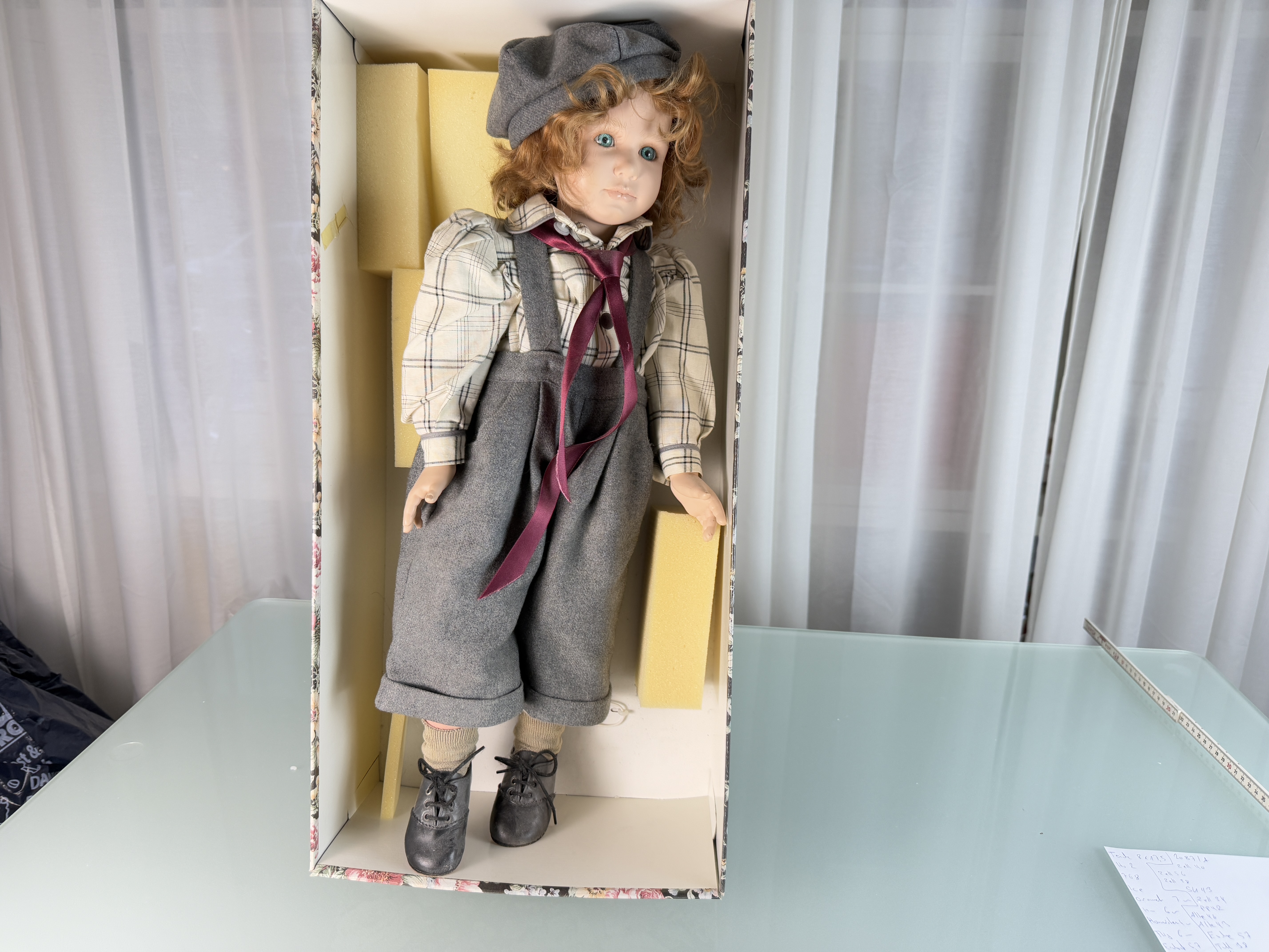 Künstlerpuppe Ruth Treffeisen Vinyl Puppe 60 cm. Top Zustand  