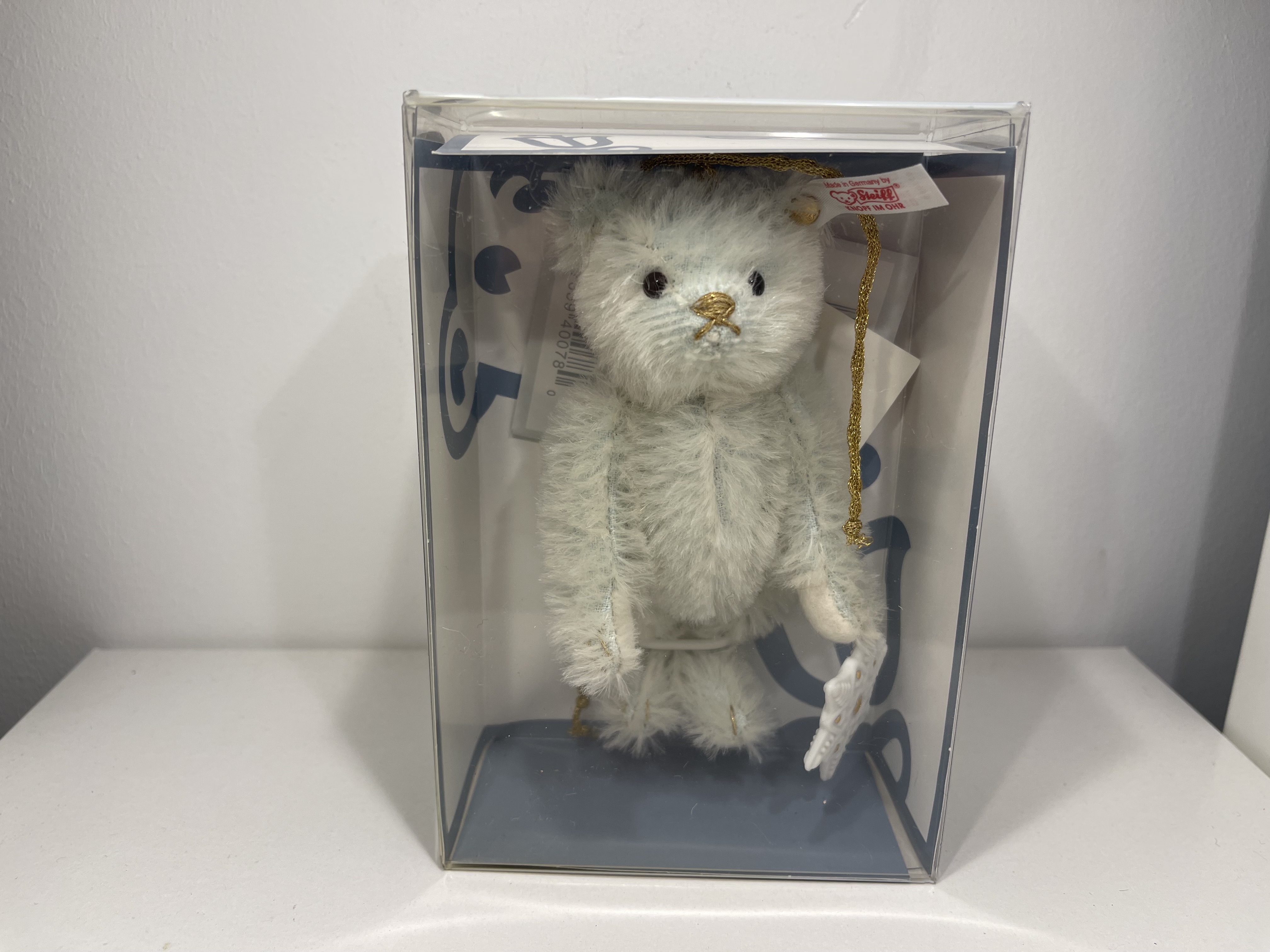 Steiff Tier 677069 Lladro Teddy Ornament 12 cm mit OVP. Top Zustand 