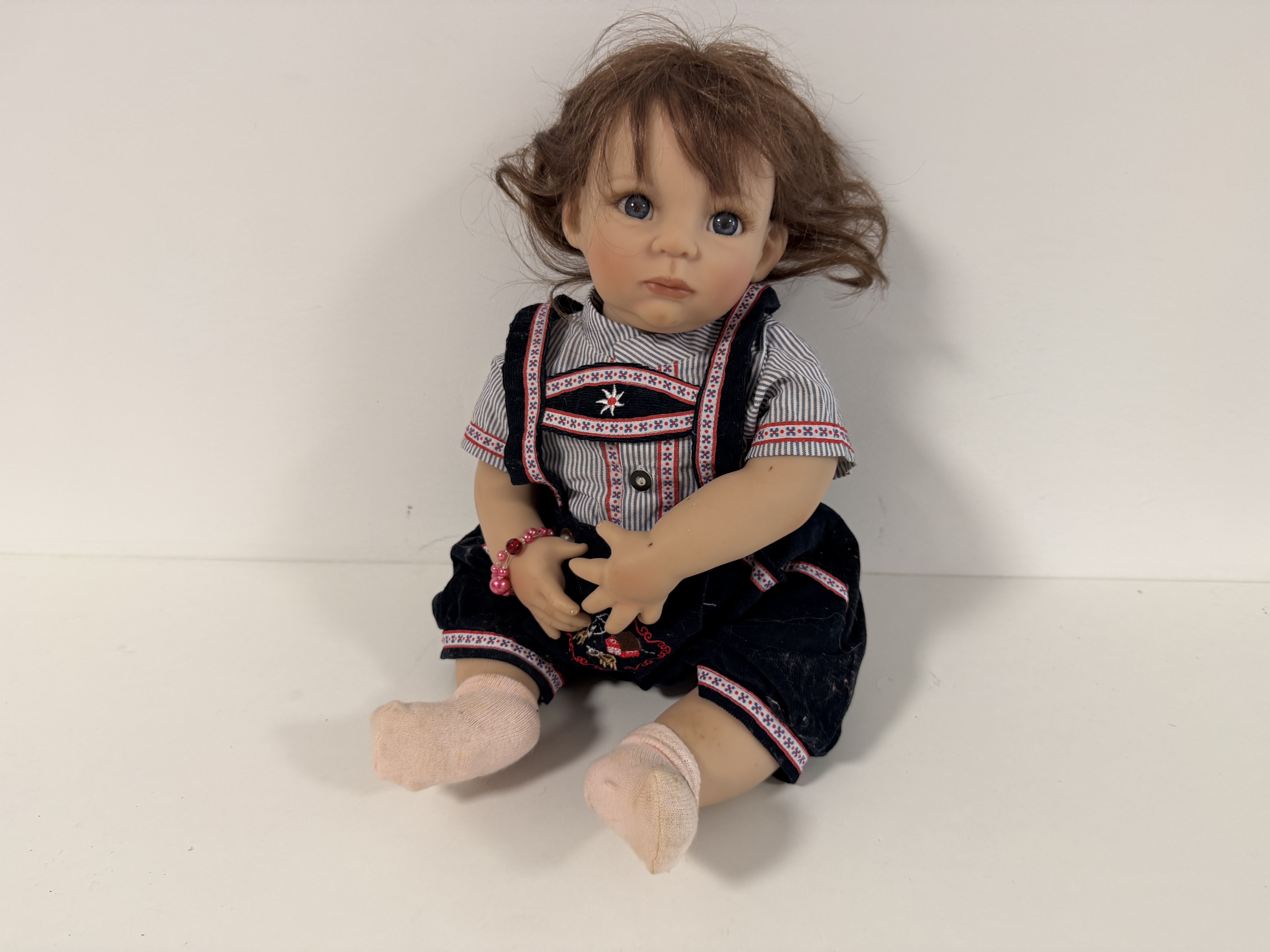 Künstlerpuppe Regina Swialkowski Vinyl Puppe 53 cm leicht Schmutzig 