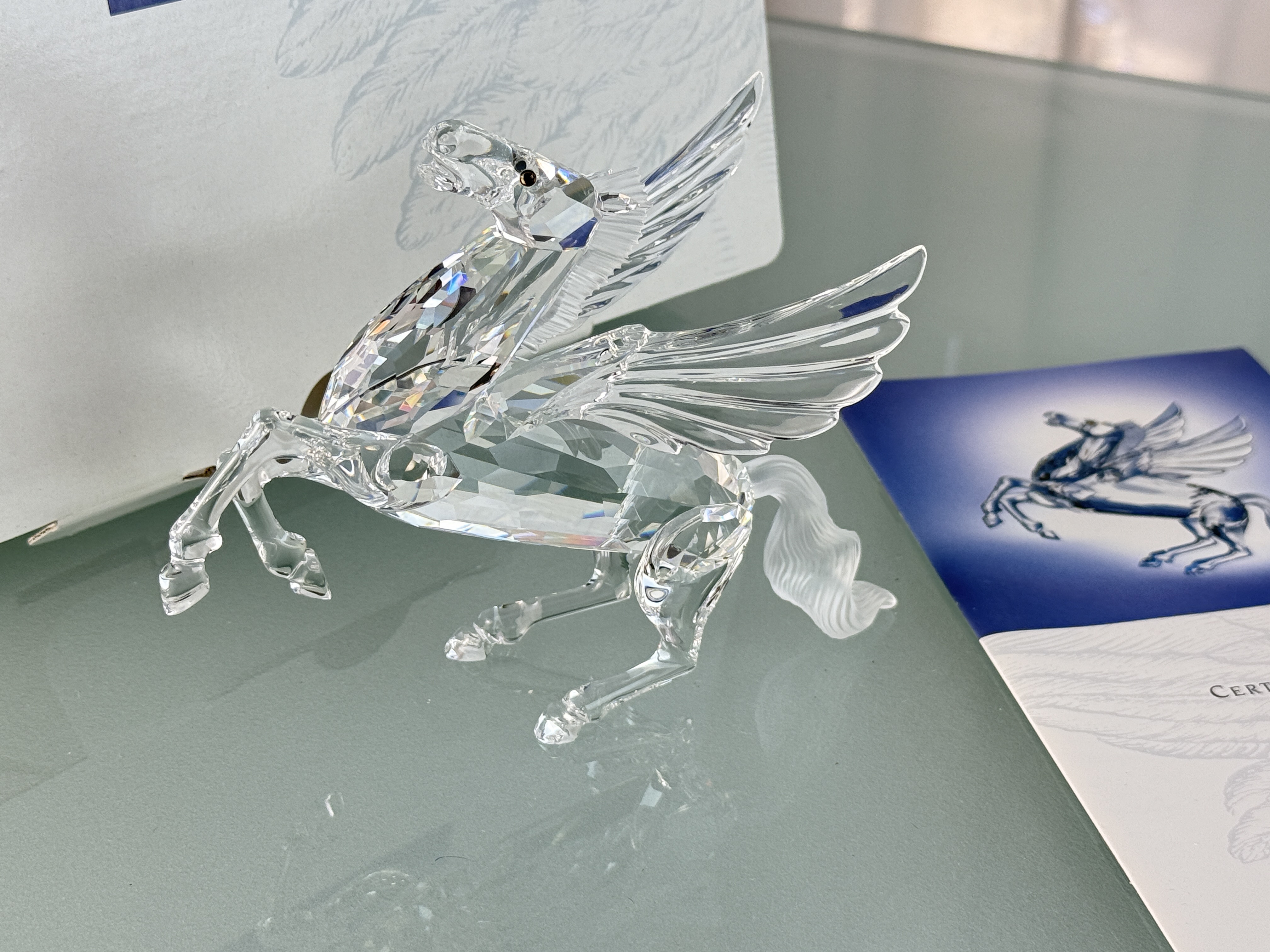 Swarovski Figur Kristall 216327 Jahresfigur Pegasus 12,5 cm. Ovp & Zertifikat. 