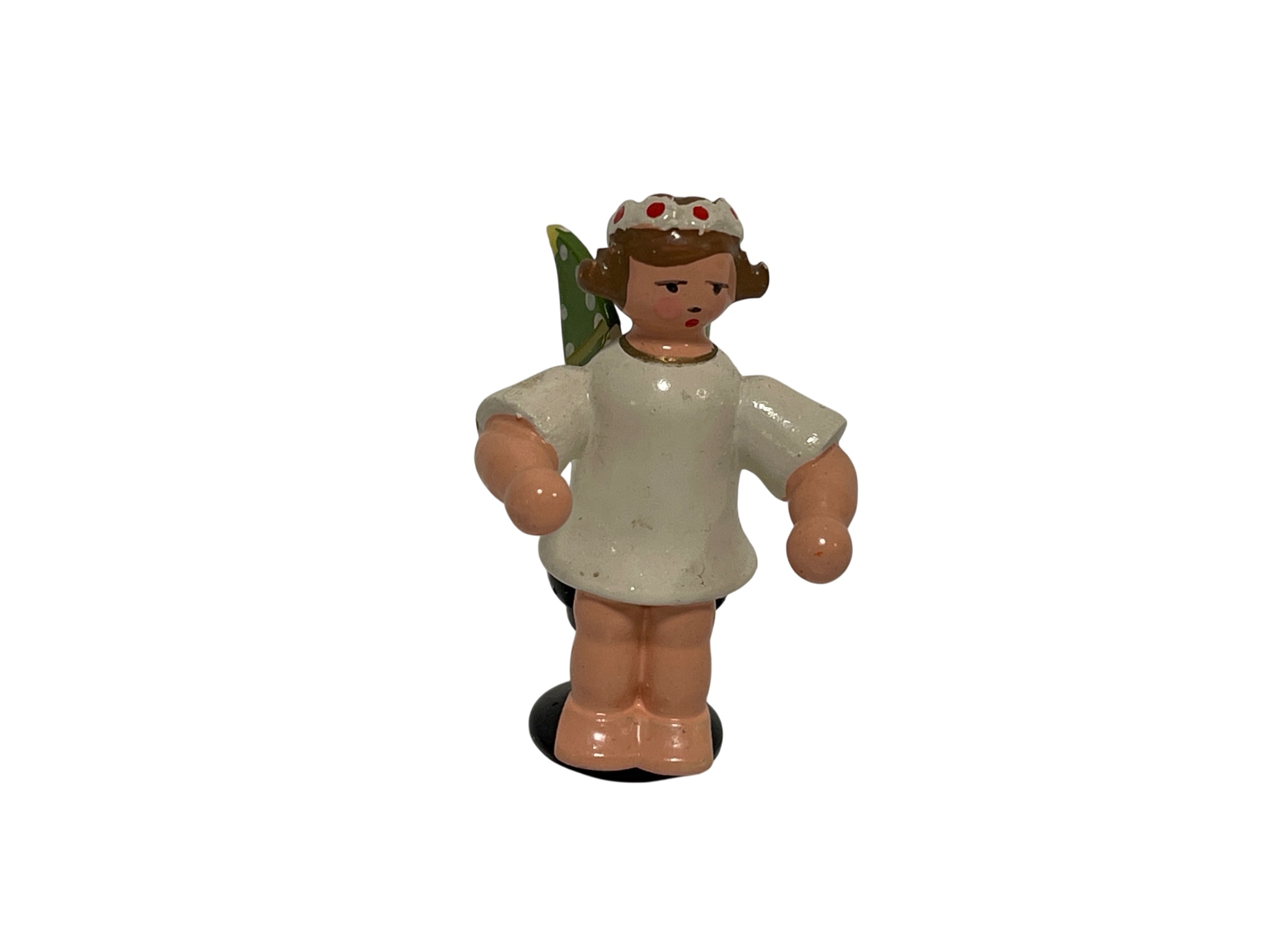 Erzgebirge Blank Figur Engel 4,5 cm.   Zustand siehe Fotos      
