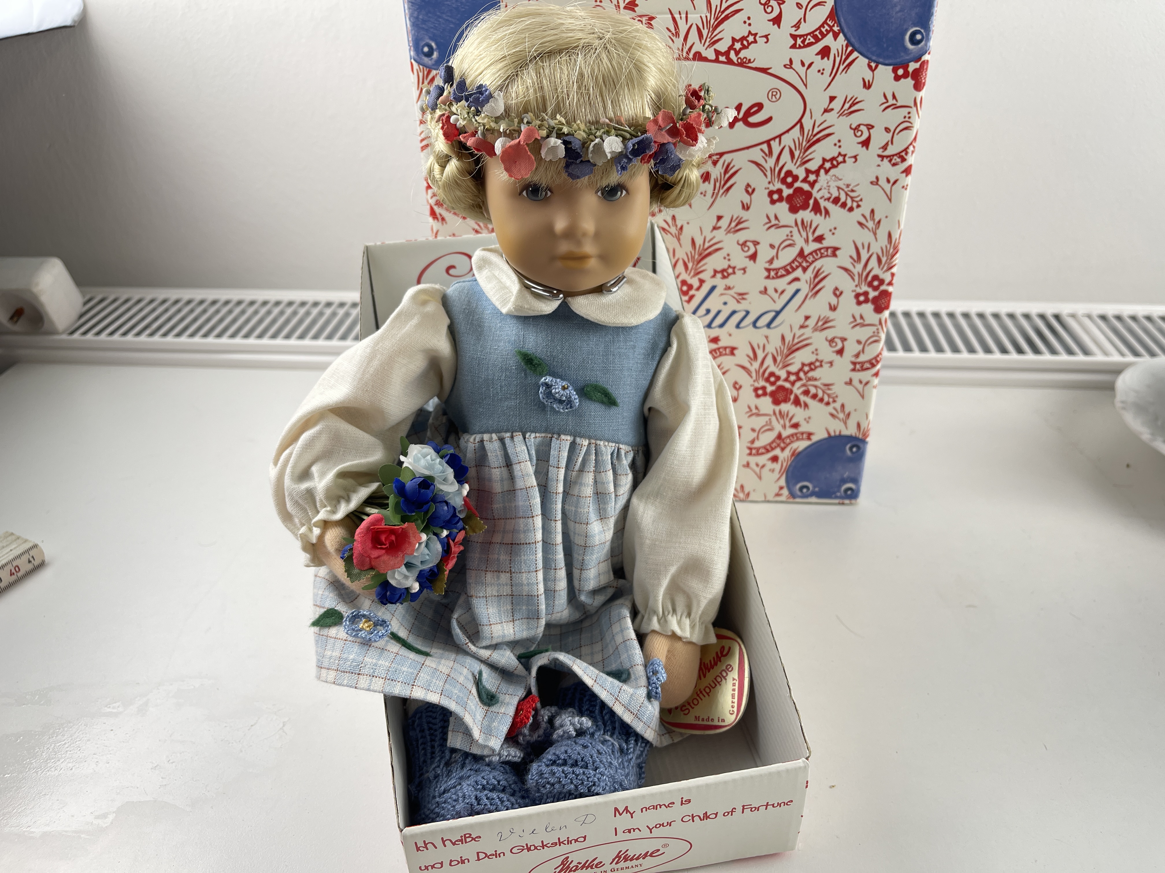 Käthe Kruse Puppe Glückskind 35 cm. - Top Zustand 