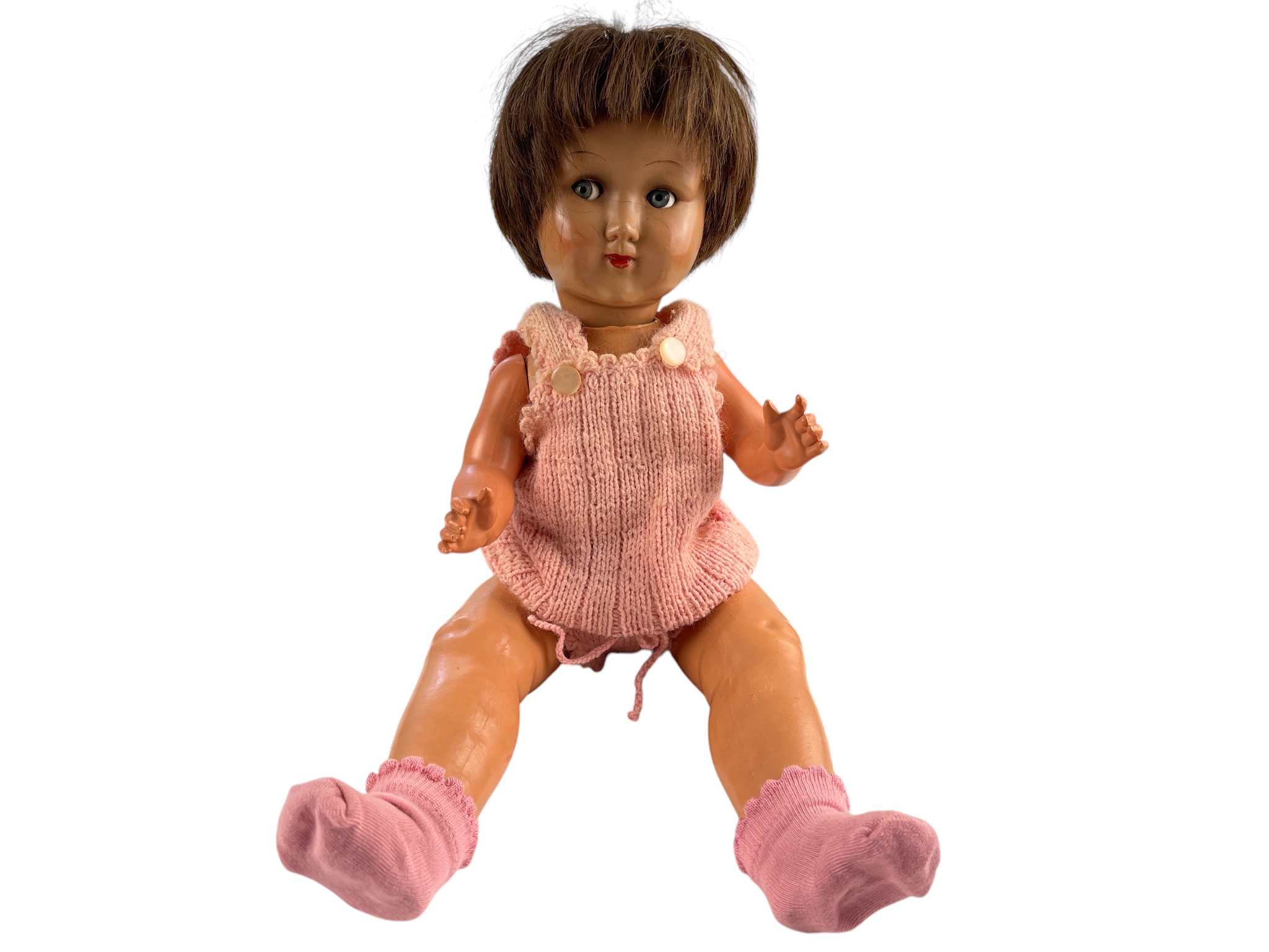 Alte Sammler Vinyl Puppe 49 cm. Zustand siehe Fotos