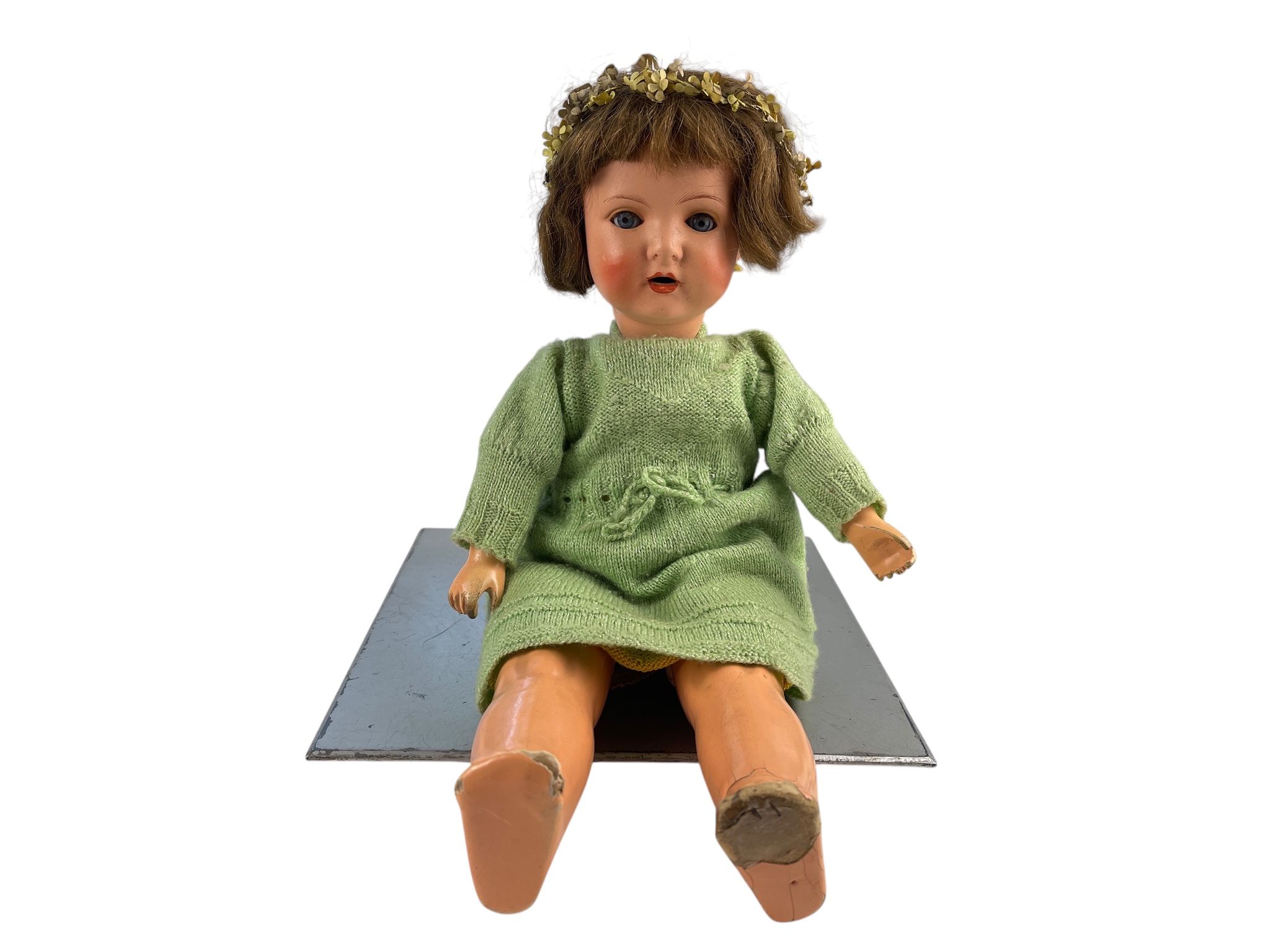 Künstlerpuppe Alte Puppe 39 cm Zustand Siehe Fotos 