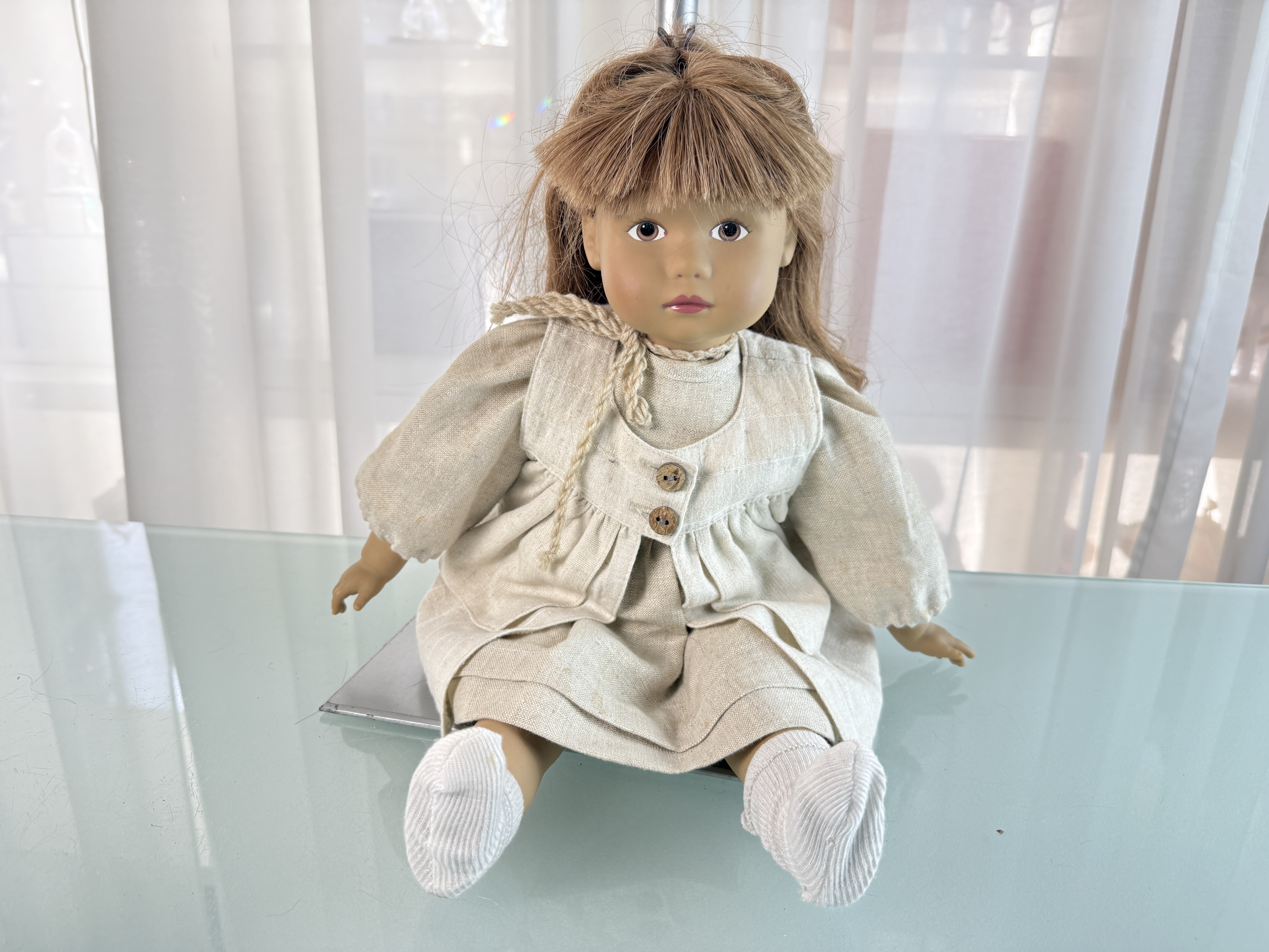 Künstlerpuppe Sammler Sigikid Vinyl Puppe 45 cm Top Zustand   