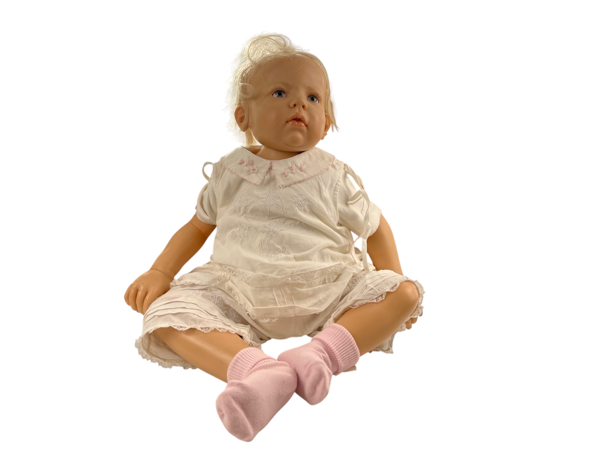 Künstlerpuppe Hildegard Günzel Resin Puppe 58 cm. Top Zustand  