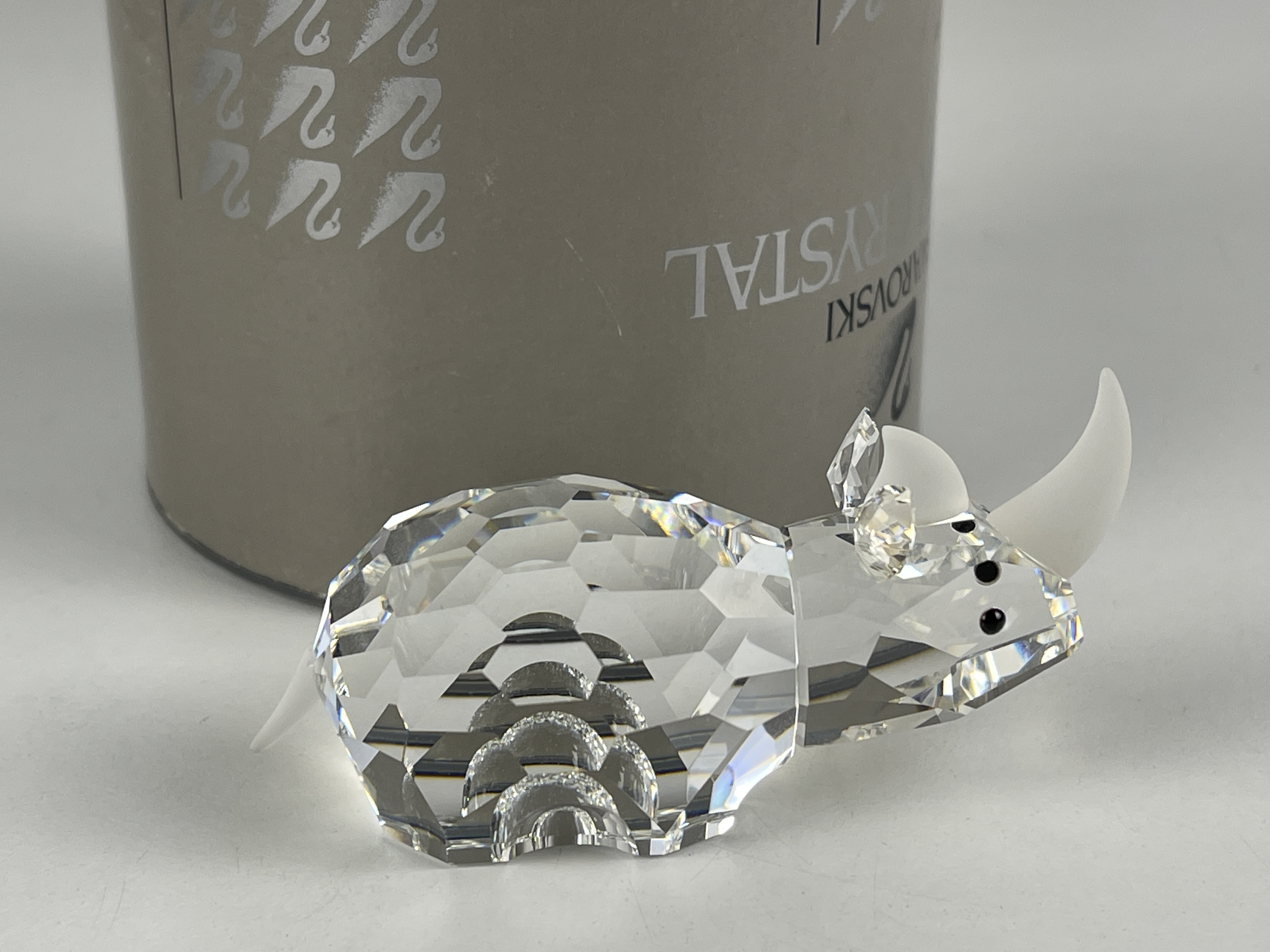 Swarovski Figur 117900 Großes Nashorn 7,5 cm. Ovp + Zertifikat + Top Zustand.   