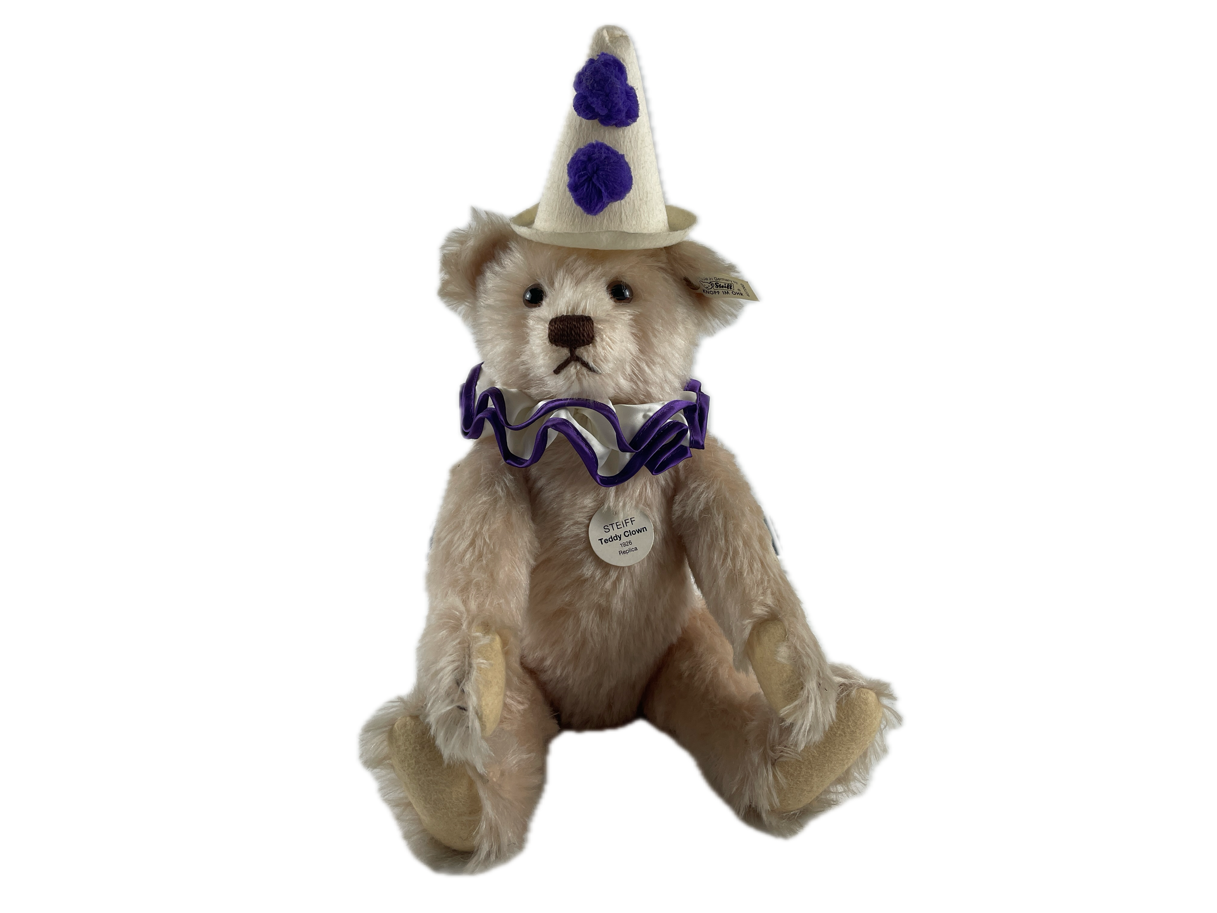 Steiff Tier Bär 407260 Clown Teddy 33 cm. Top Zustand  
