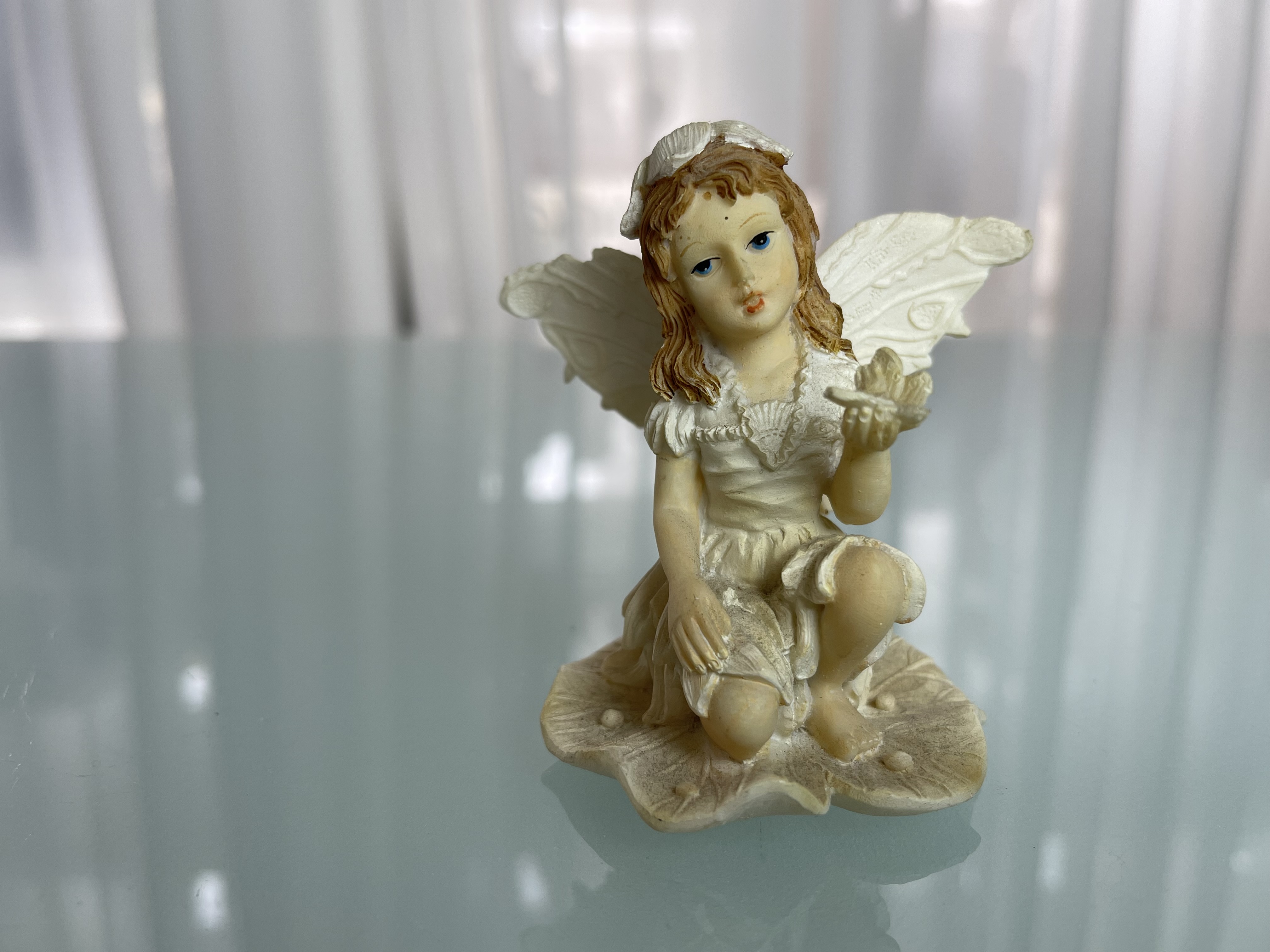 Gilde Sammler Figur Holz Fee 8 cm - Top Zustand
