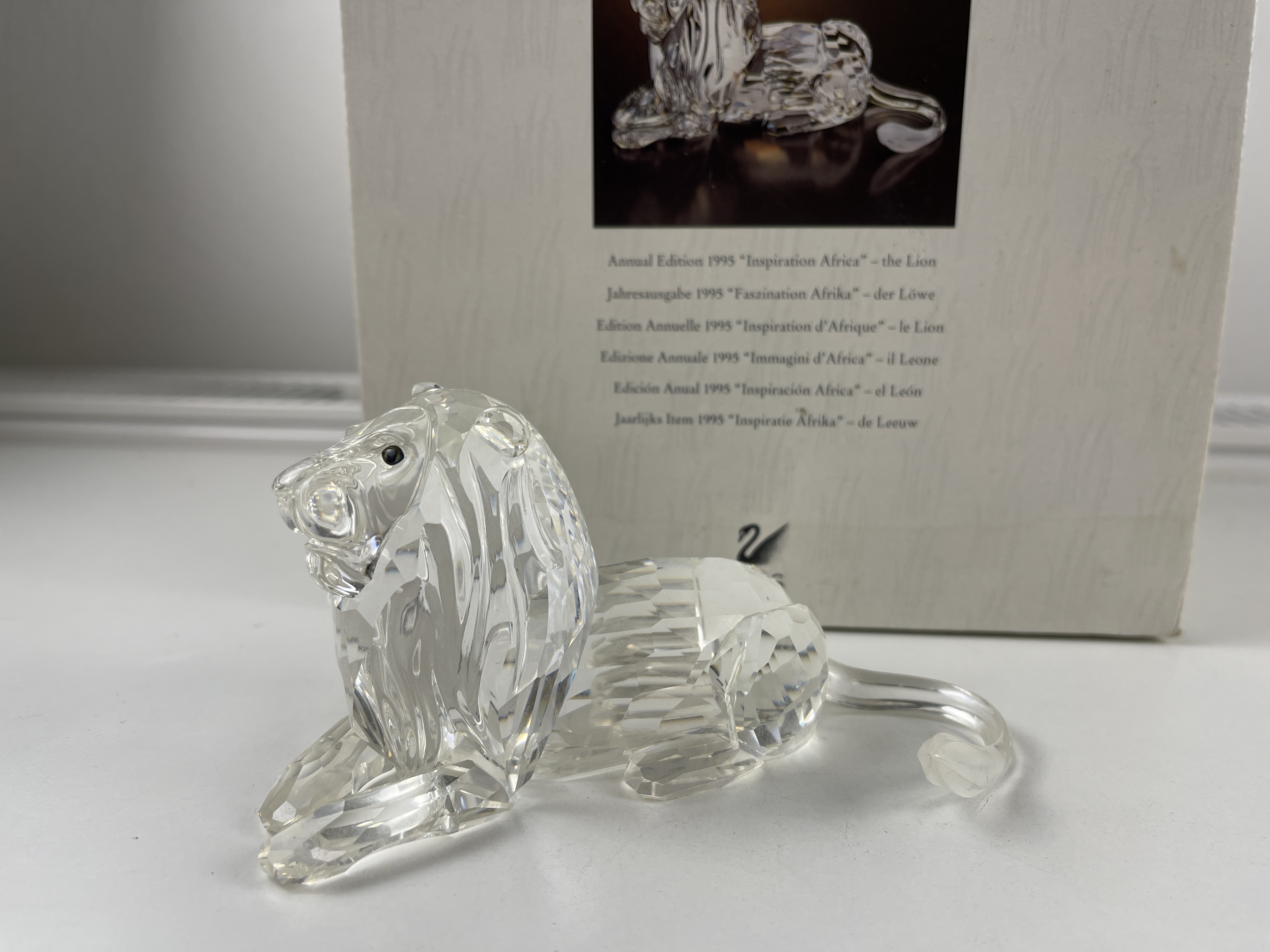 Swarovski Figur 185410 Jahresfigur Löwe 13 cm. Mit Ovp & Zertifikat. Top Zustand  