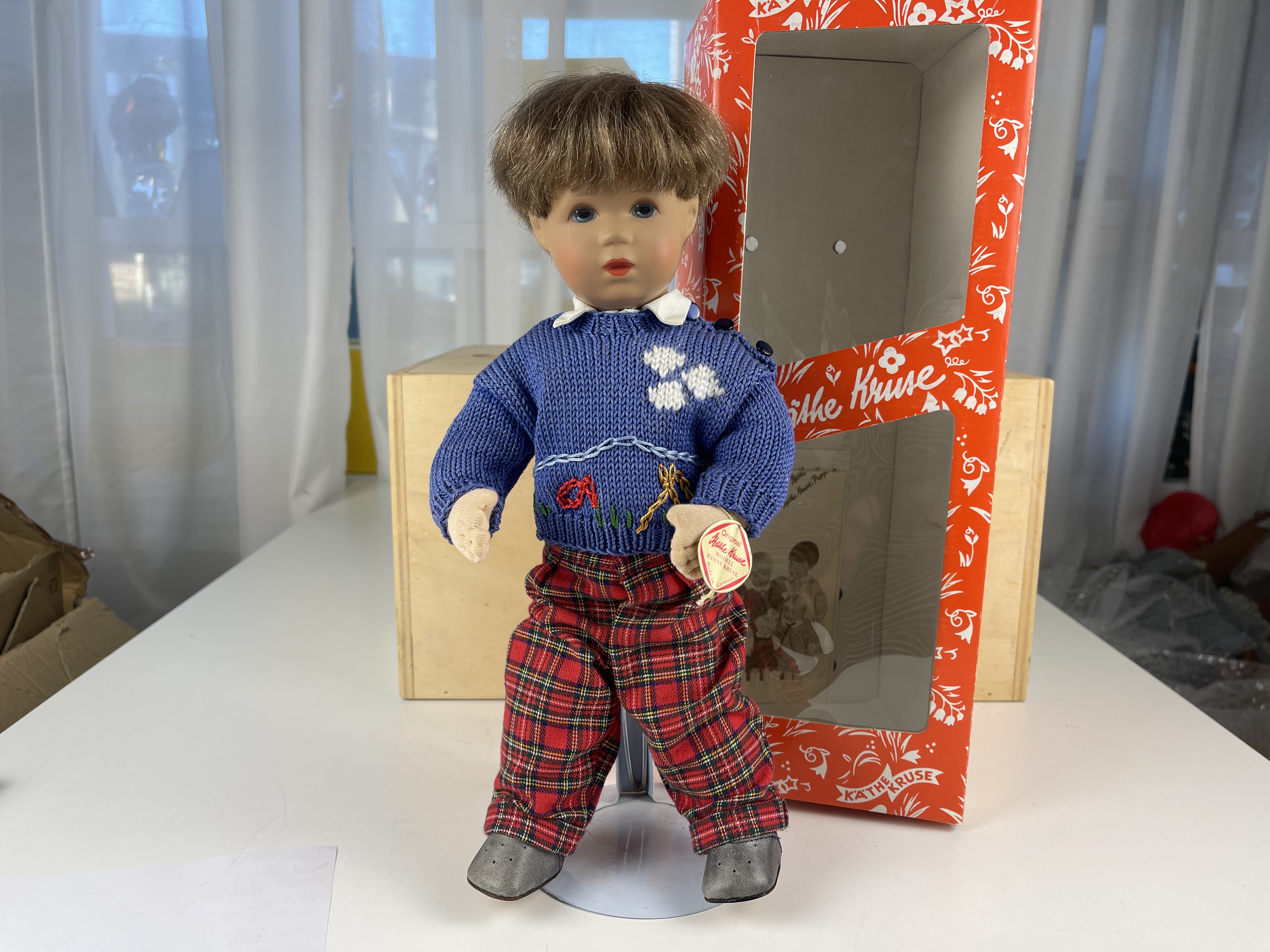 Käthe Kruse Puppe  Sammler Puppe 34 cm. - Zustand siehe Fotos       