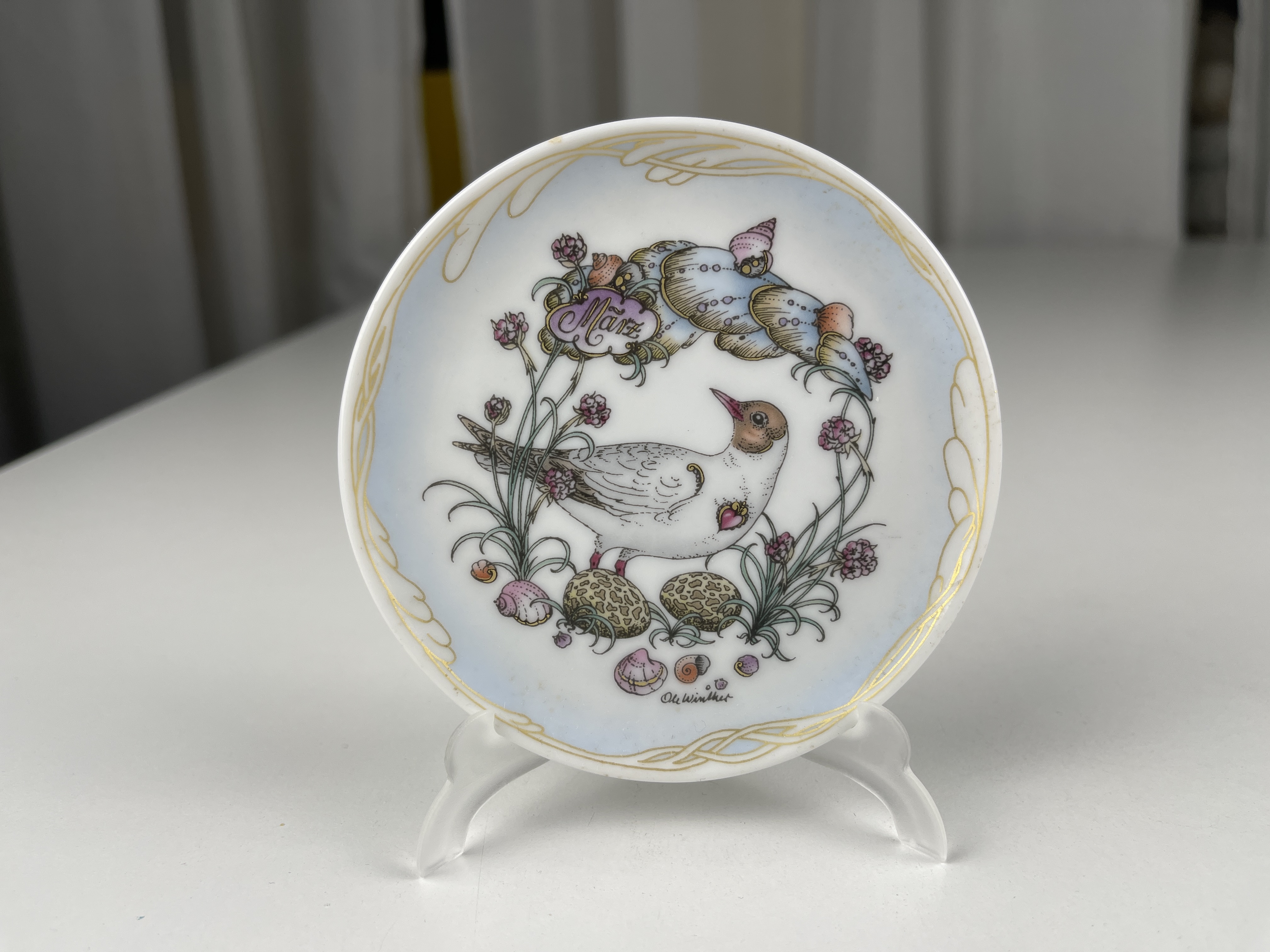 Hutschenreuther Porzellan Teller 9,5 cm Ø Top Zustand   