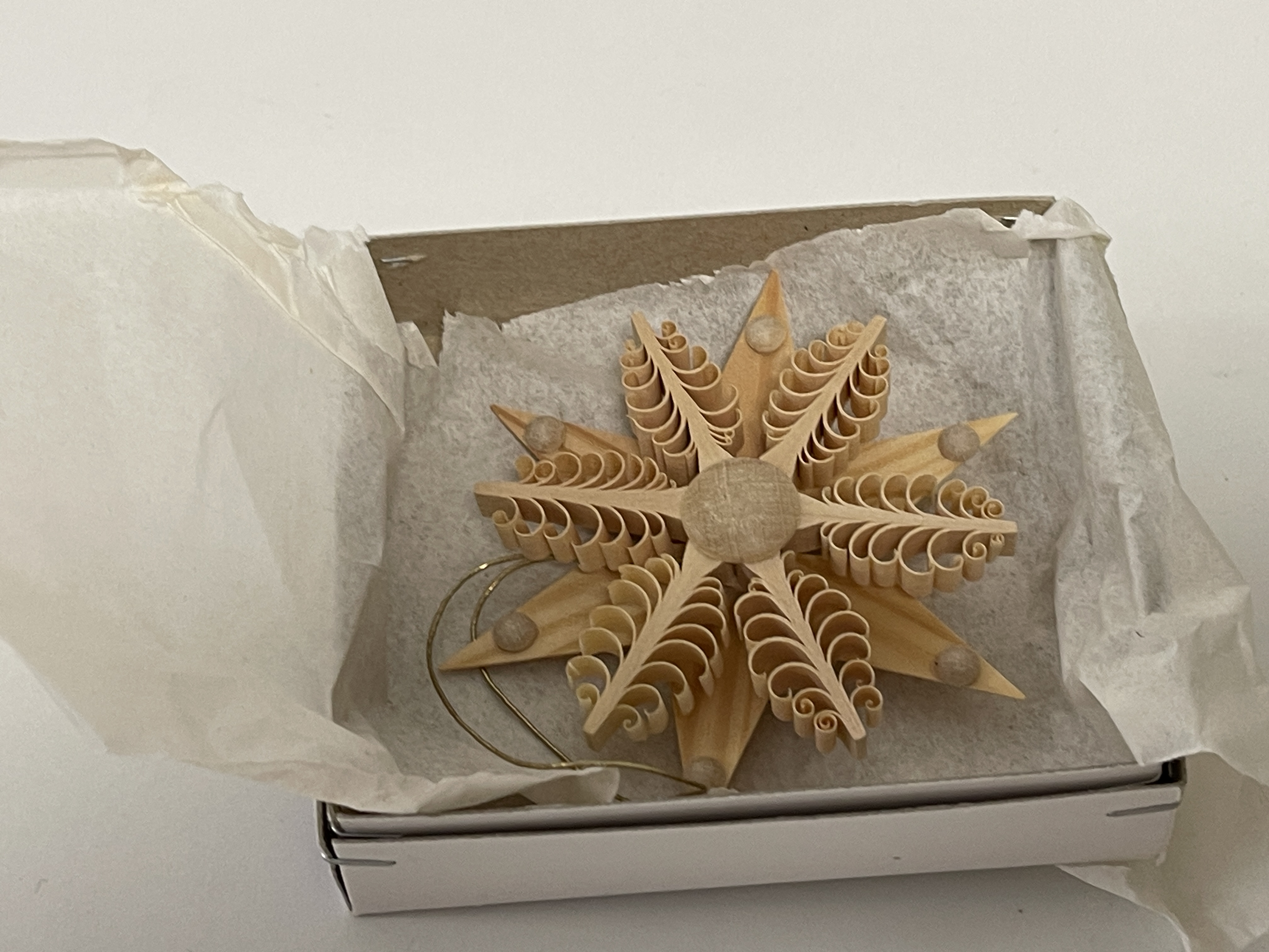 Erzgebirge Stern Ornament 7 cm. Top Zustand 