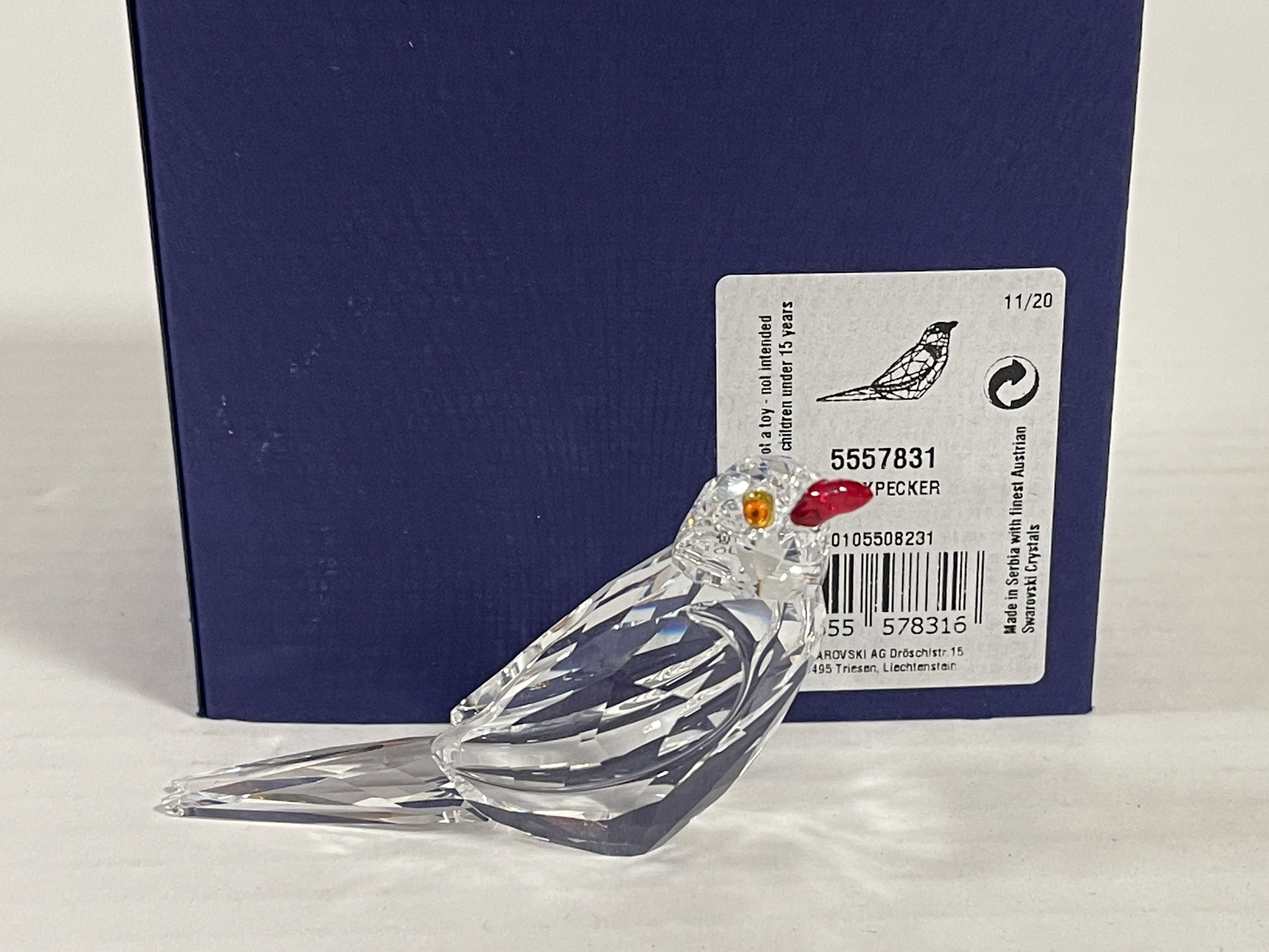 Swarovski 5557831 Vogel Madenhacker 7 cm. Ovp & Zertifikat