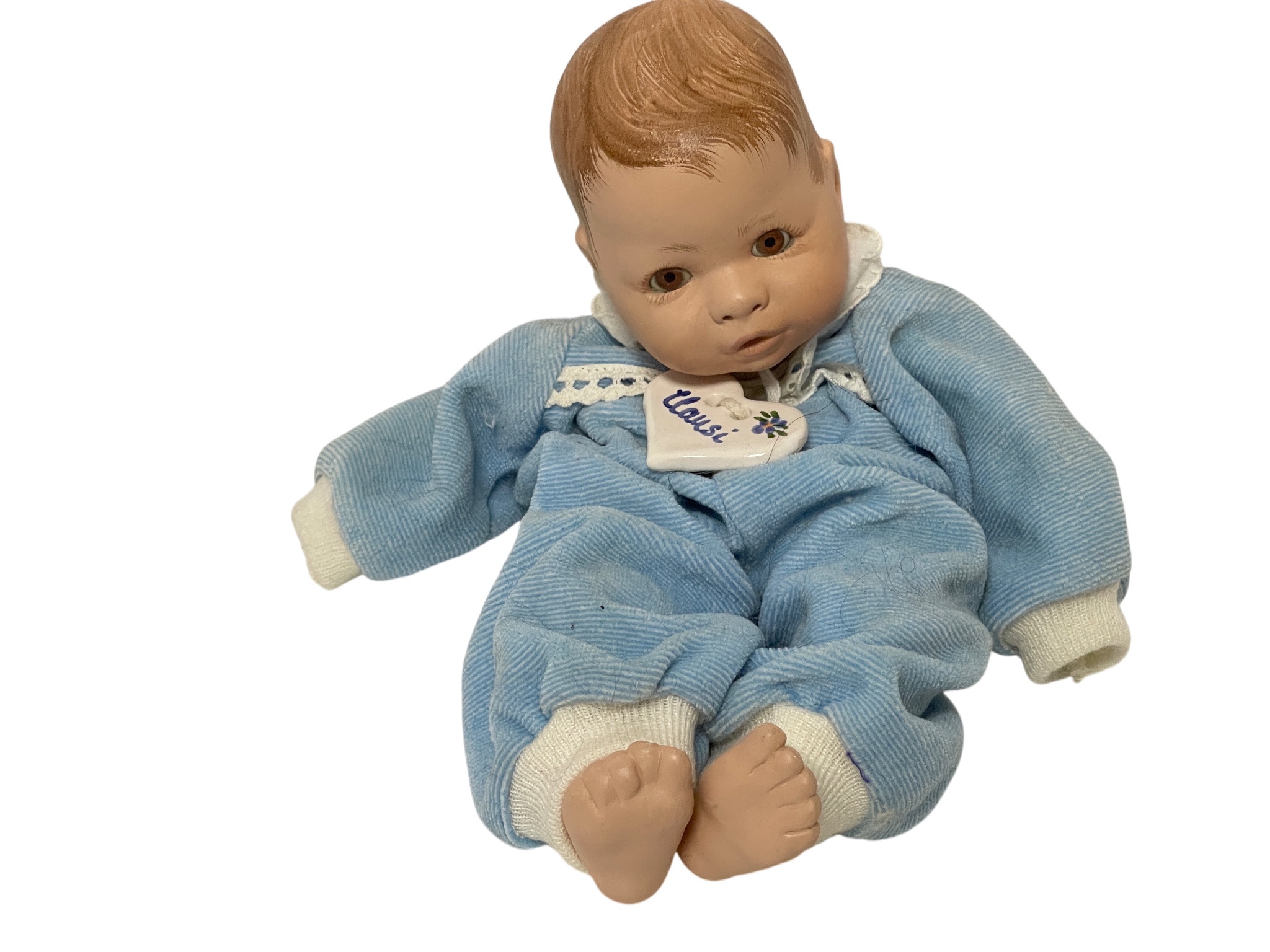 Künstlerpuppe Porzellan Puppe 29 cm Zustand siehe Fotos   