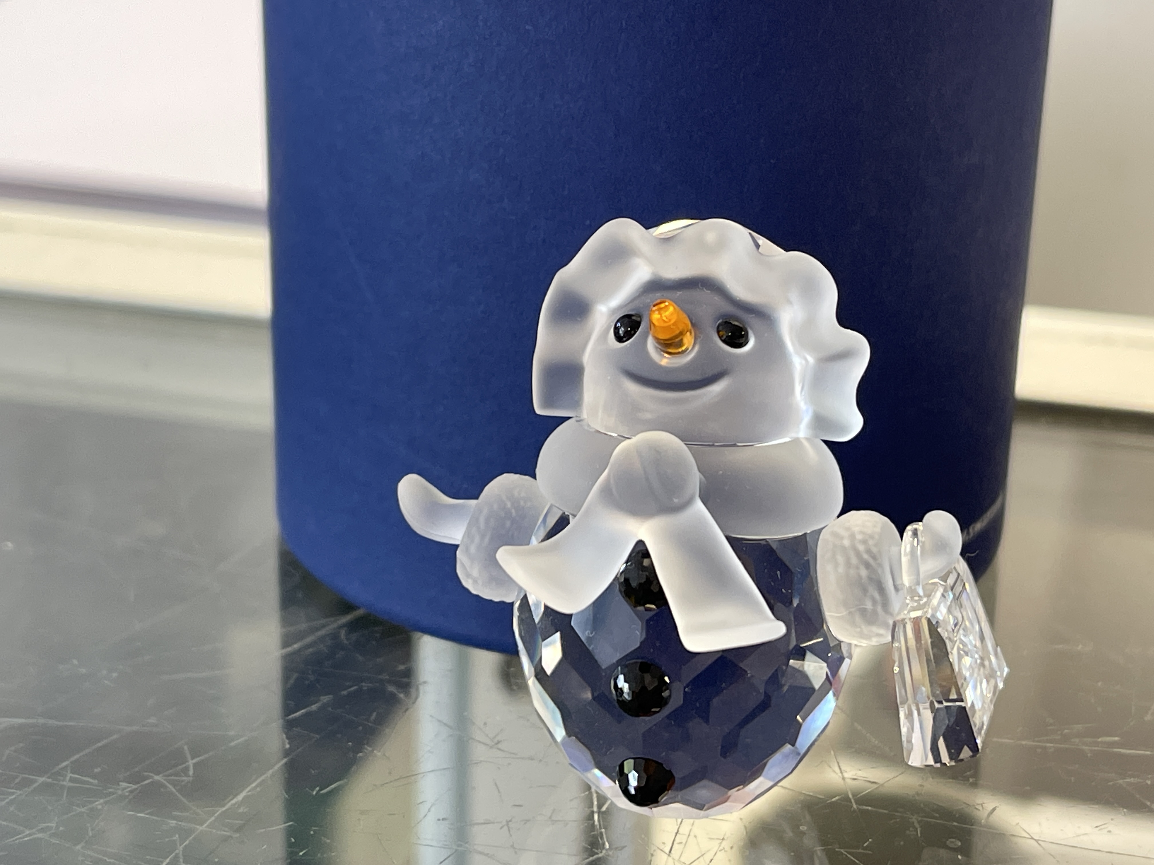  Swarovski Figur Kristall 655376 Mutter Schneemann 5,3 cm Top Zustand mit OVP & Zertifikat 